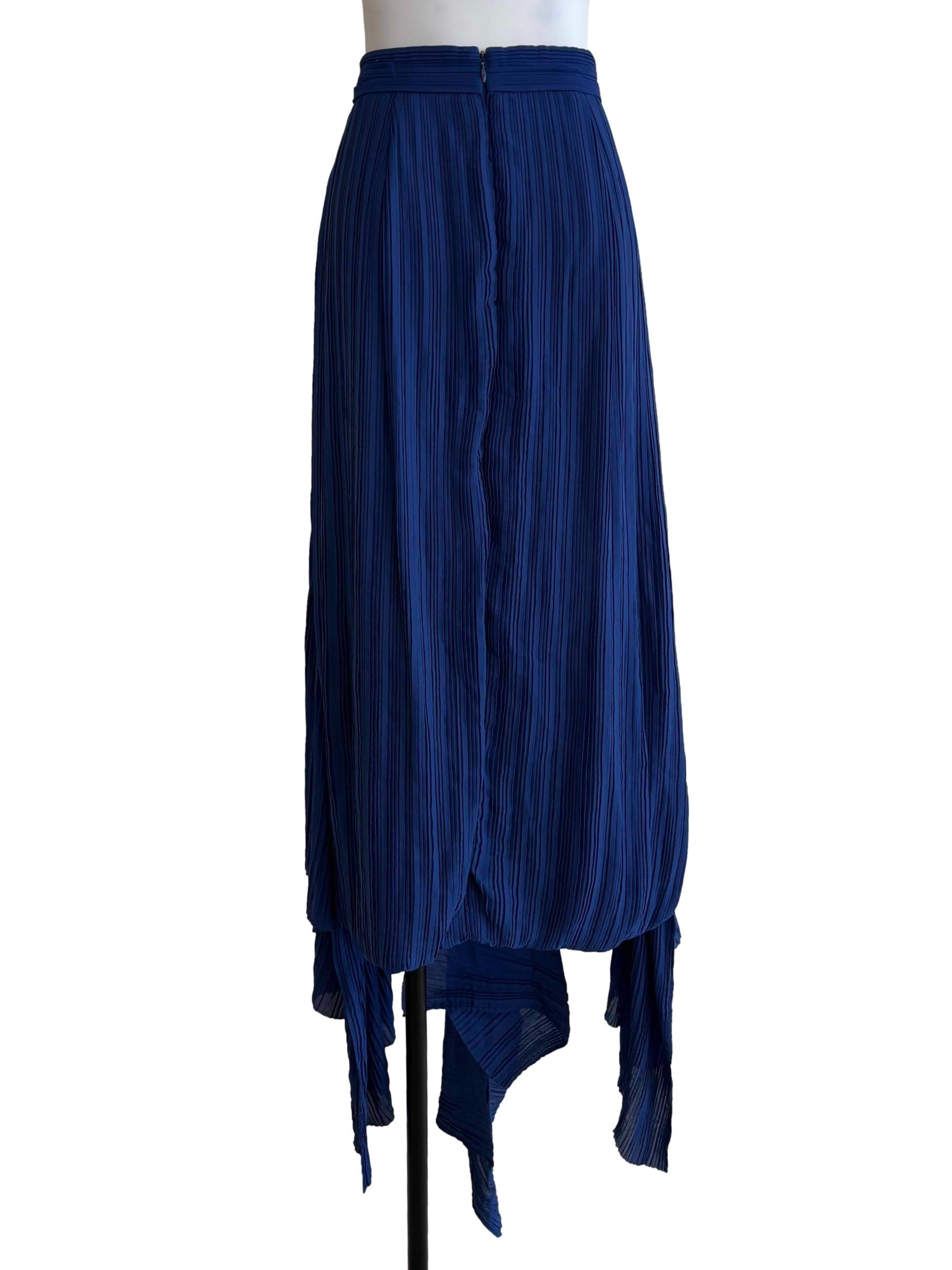 Ocean Blue Jellyfish Midi Skirt