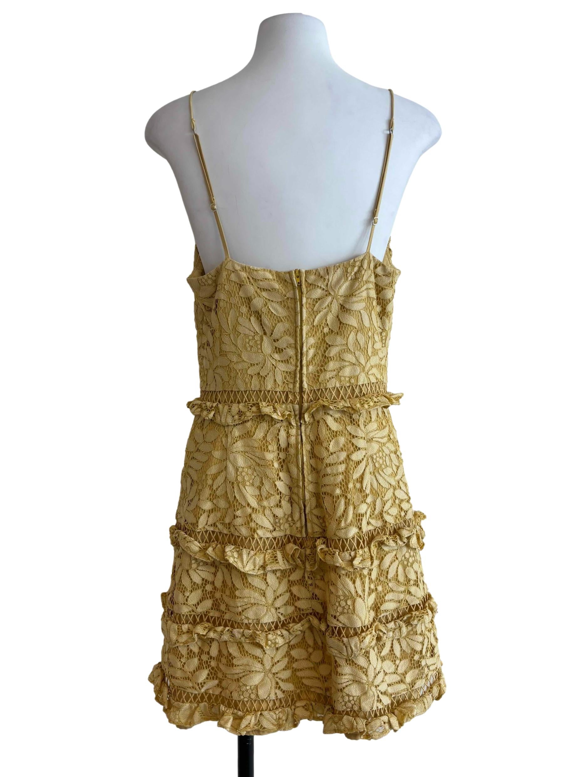 Blonde Yellow Sweetheart Cami Dress
