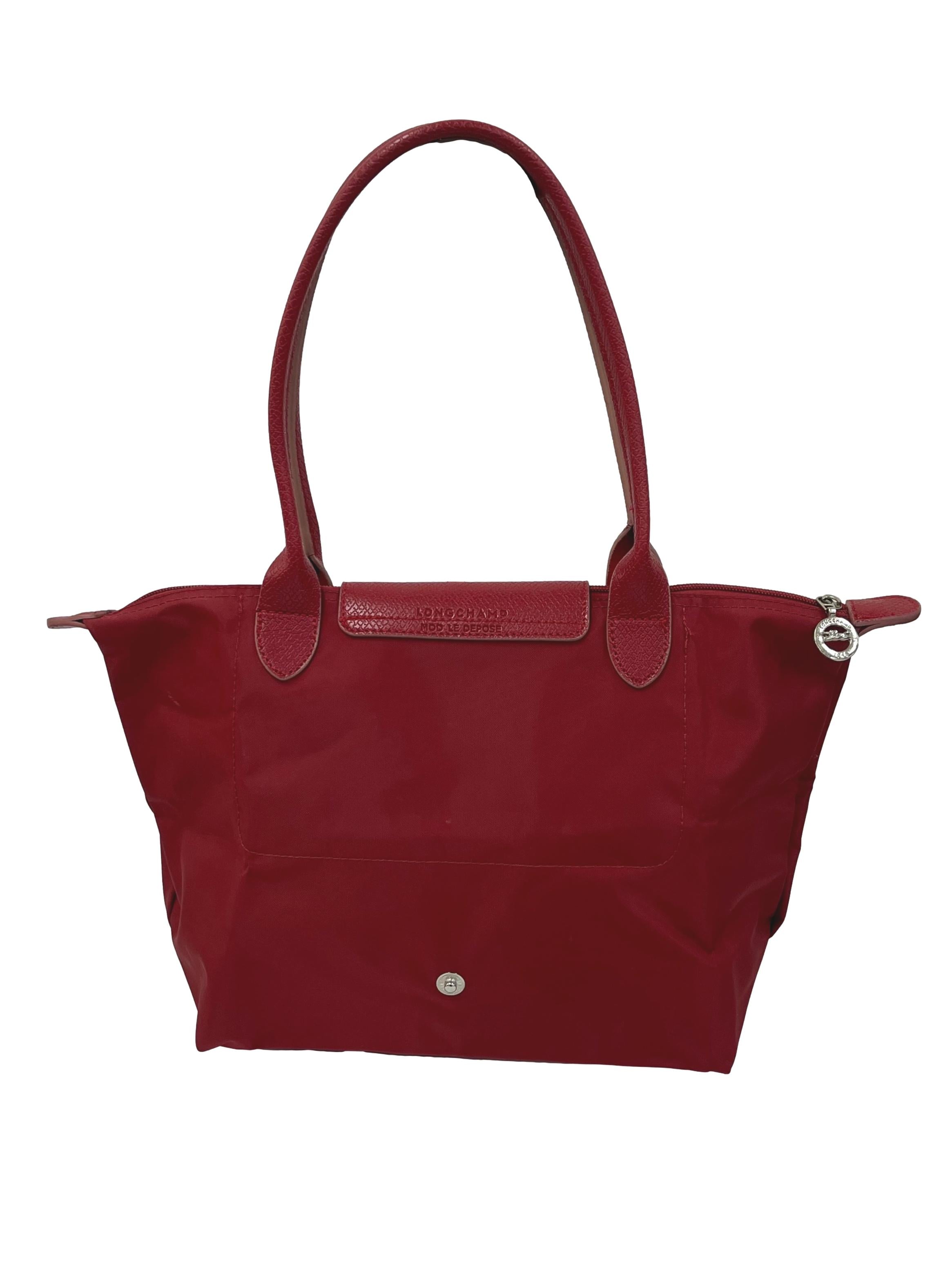 Red Small Le Pliage Club Shoulder Bag