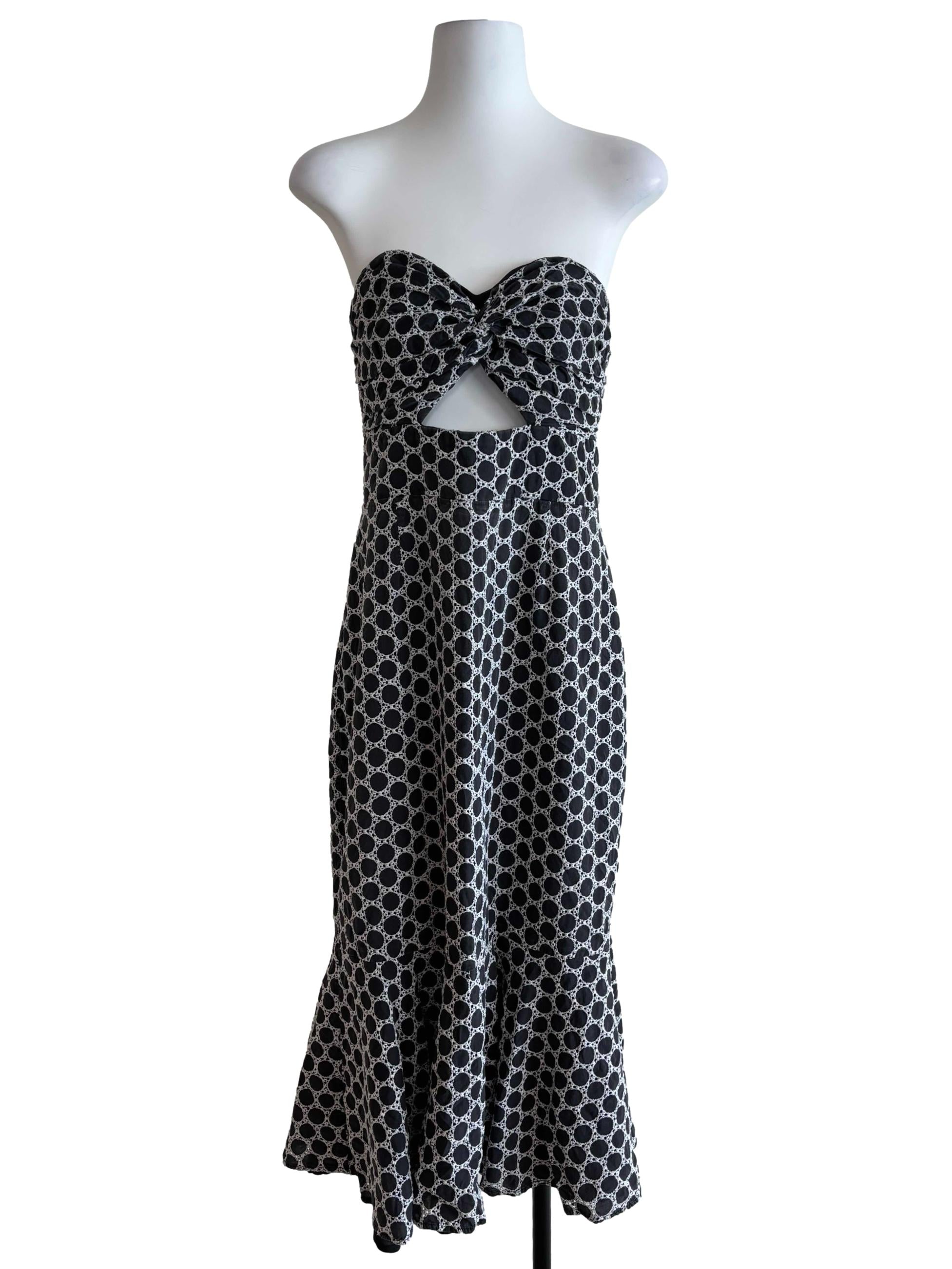 Jet Black Strapless Sweetheart Dress