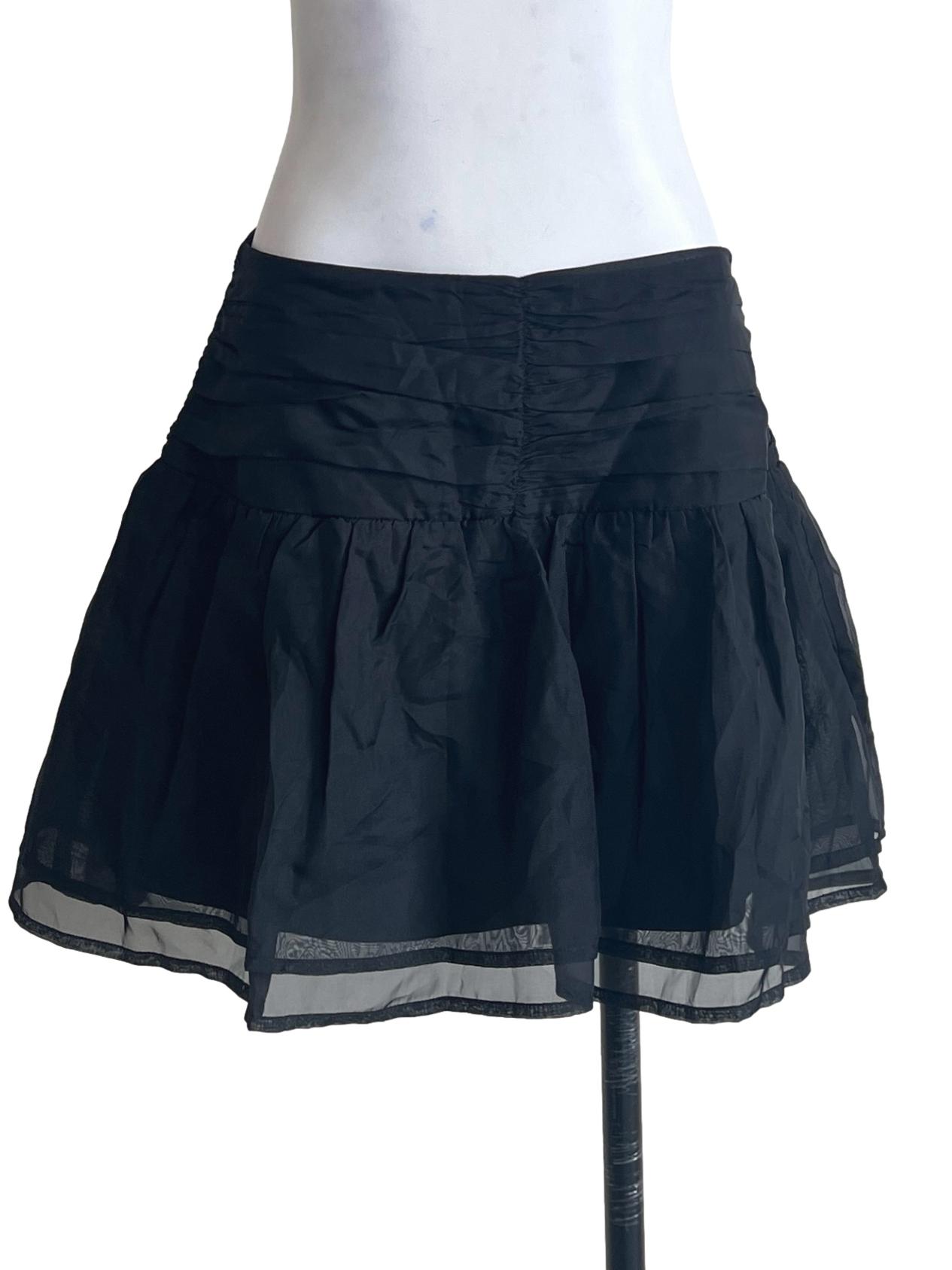 Ink Black A-Line Skirt
