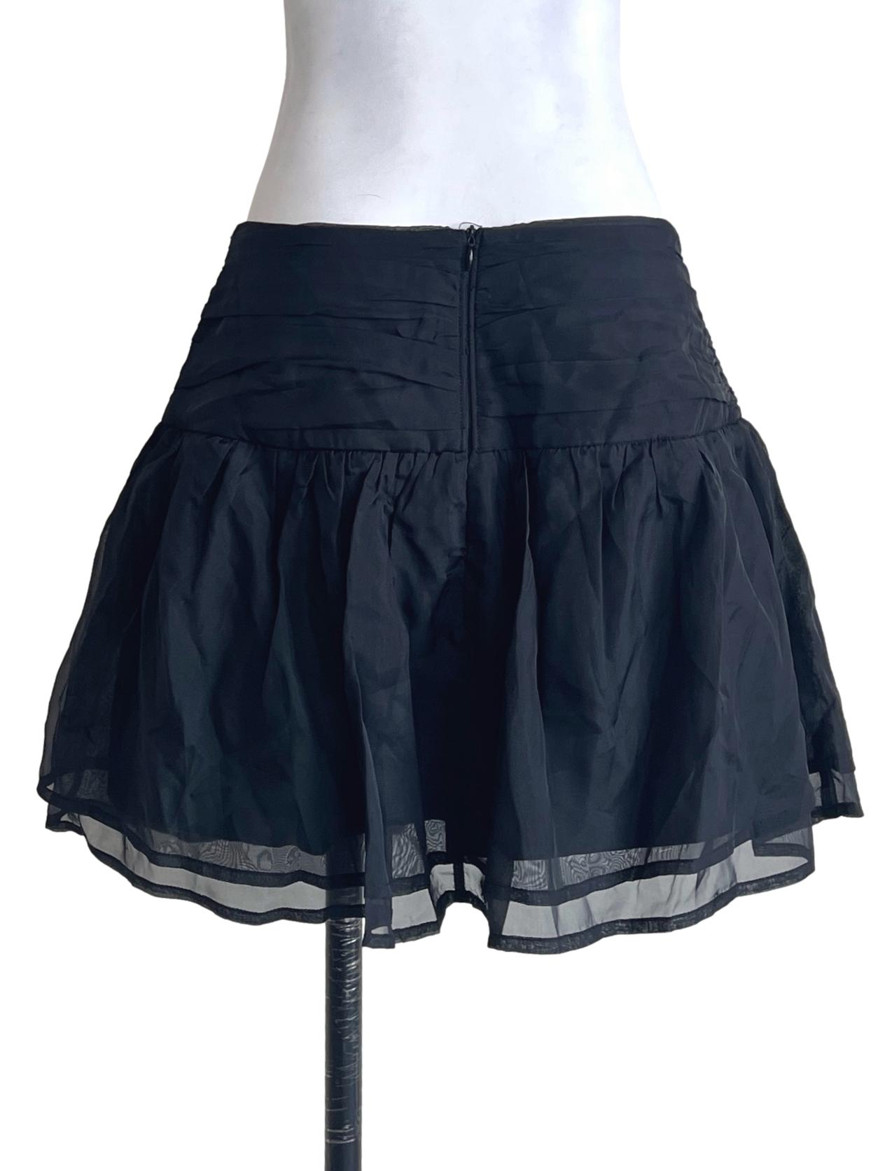 Ink Black A-Line Skirt