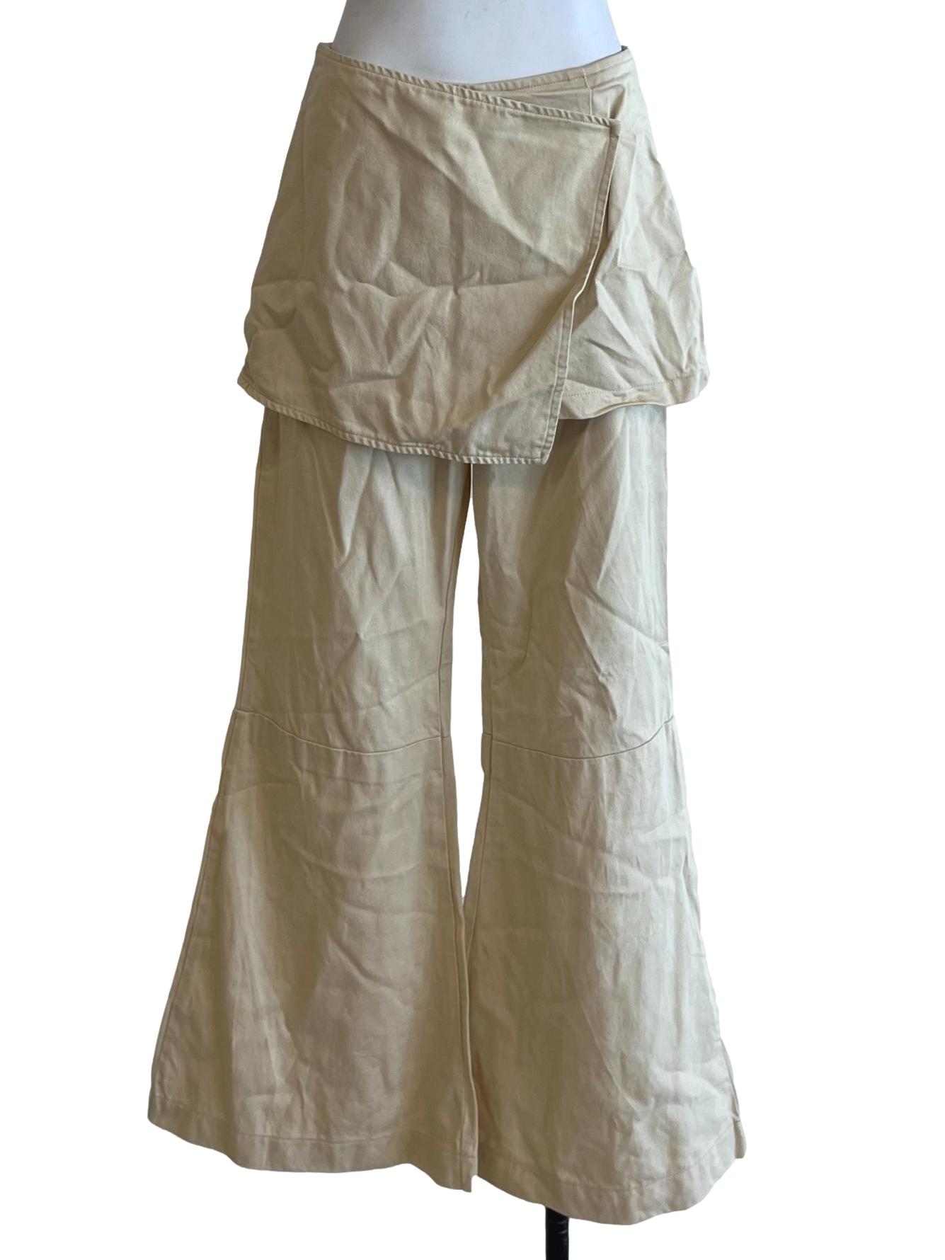 Egg Nog High-Waisted Flared Jeans