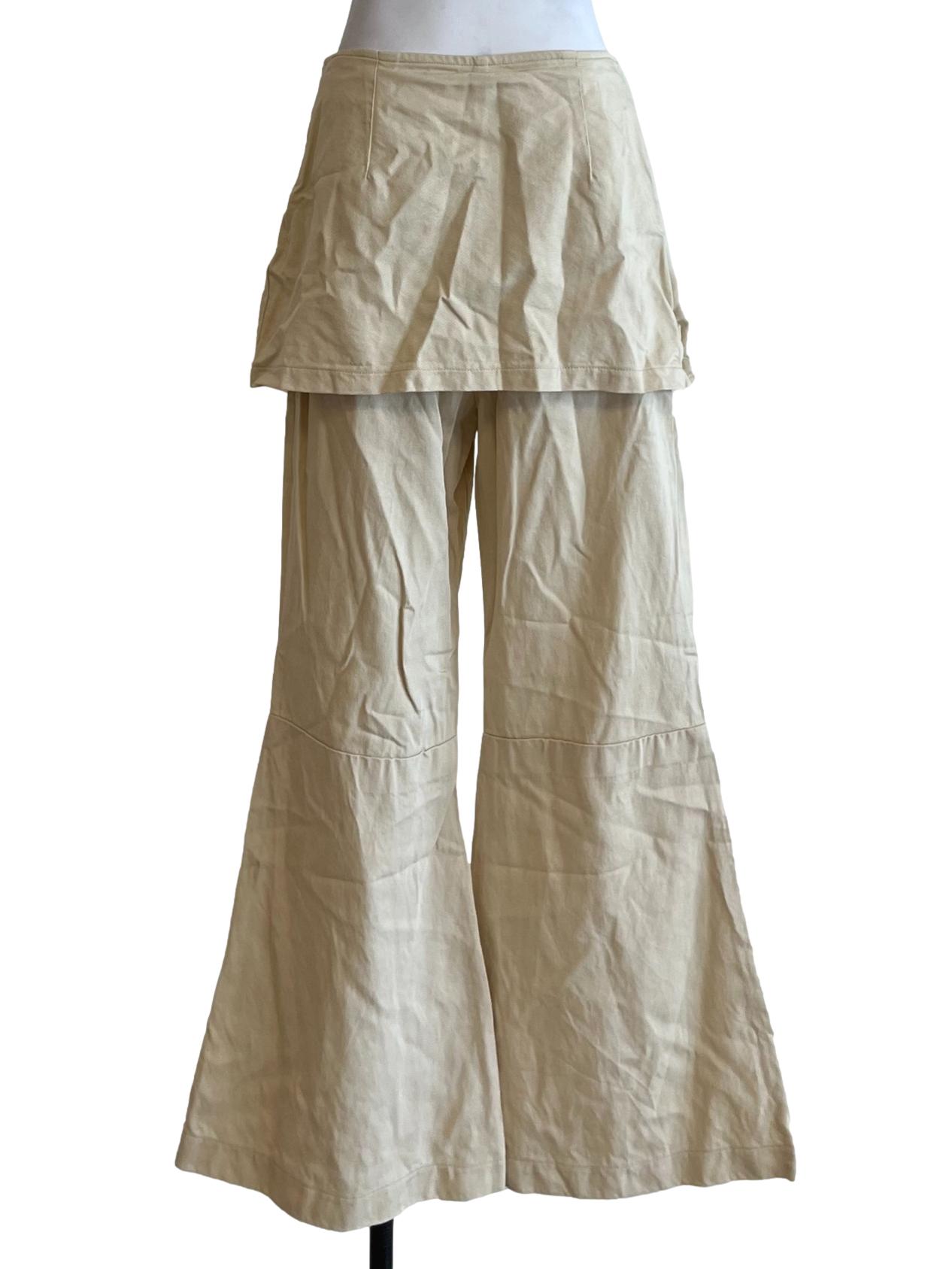 Egg Nog High-Waisted Flared Jeans