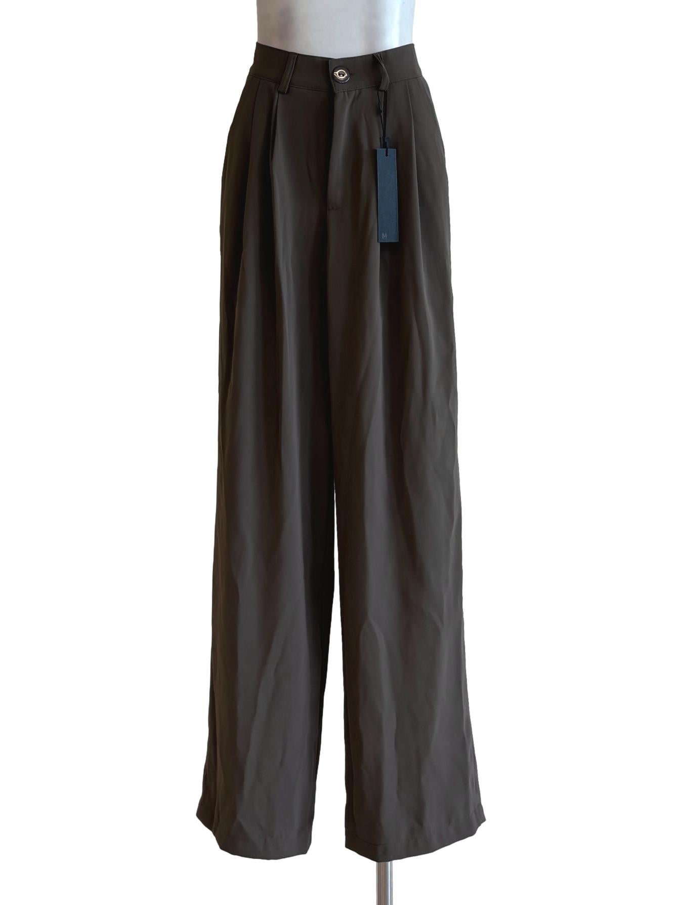 Sandspit Brown Straight Slacks