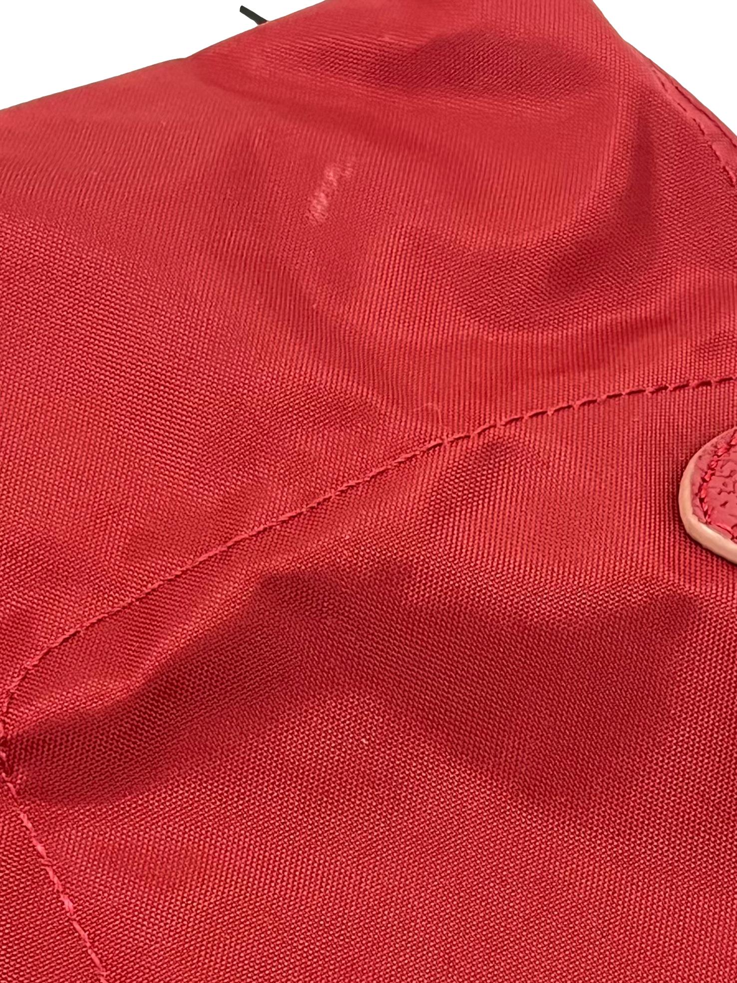Red Small Le Pliage Club Shoulder Bag