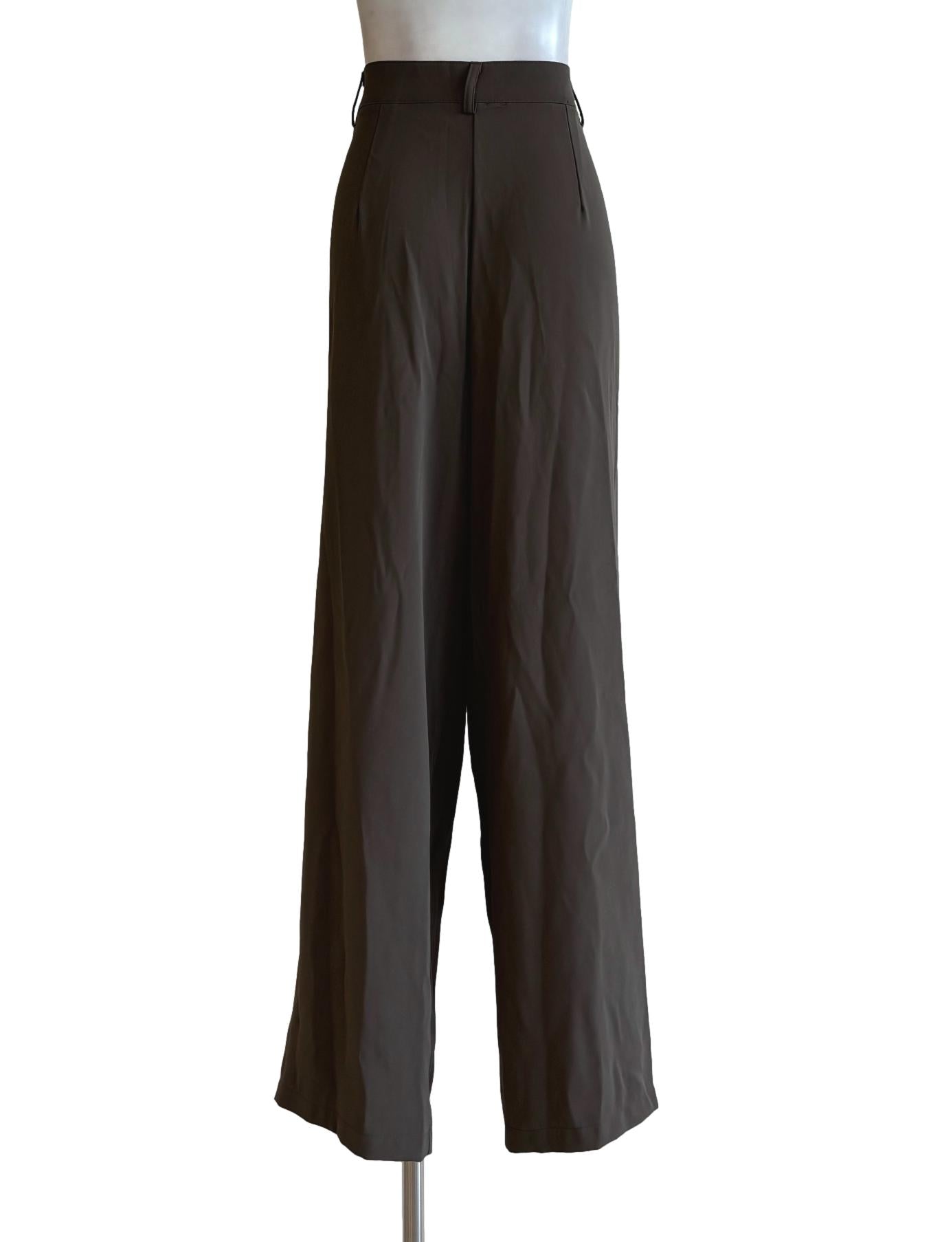 Sandspit Brown Straight Slacks