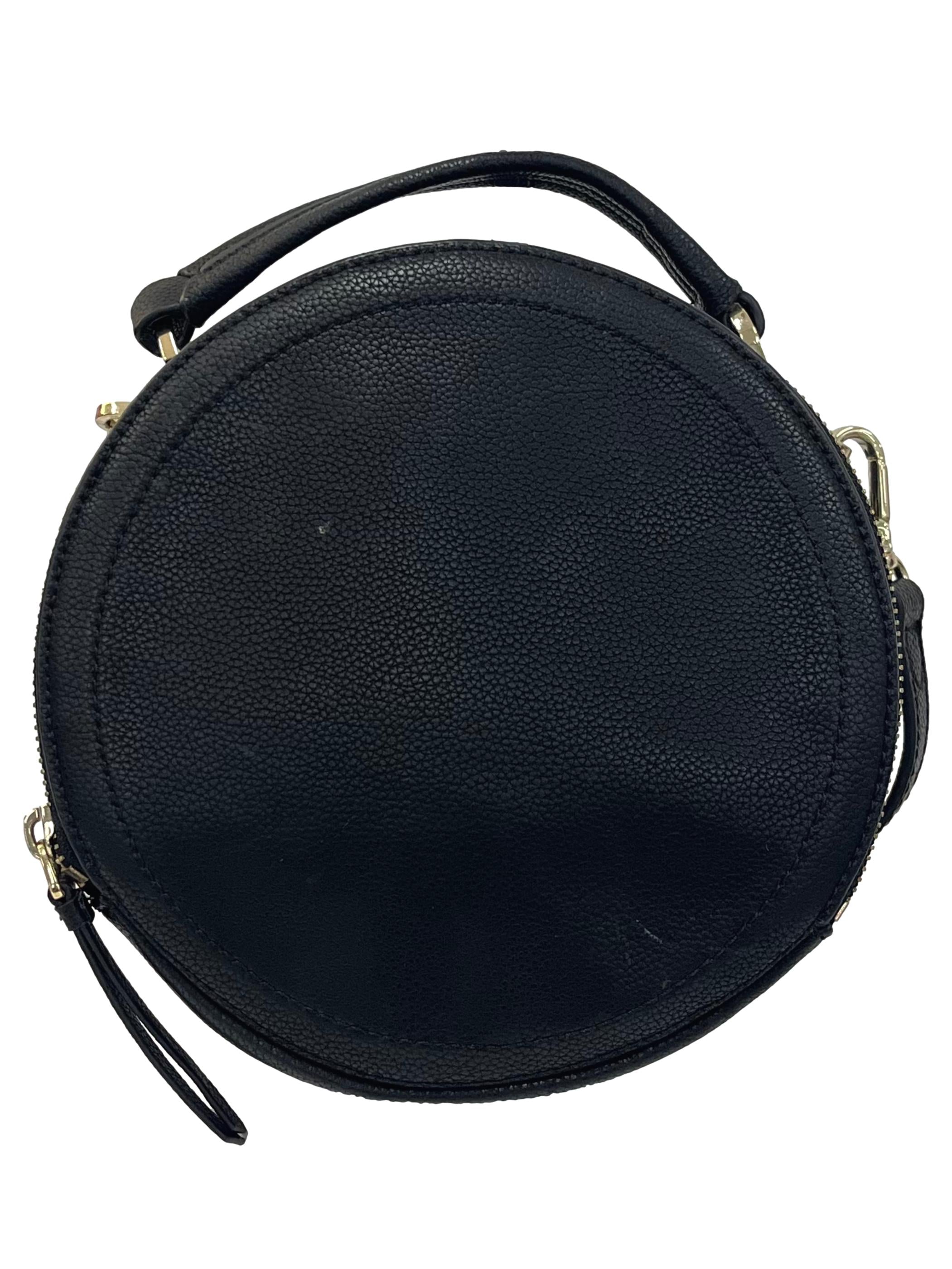 Black Leather Chica Crossbody Bag