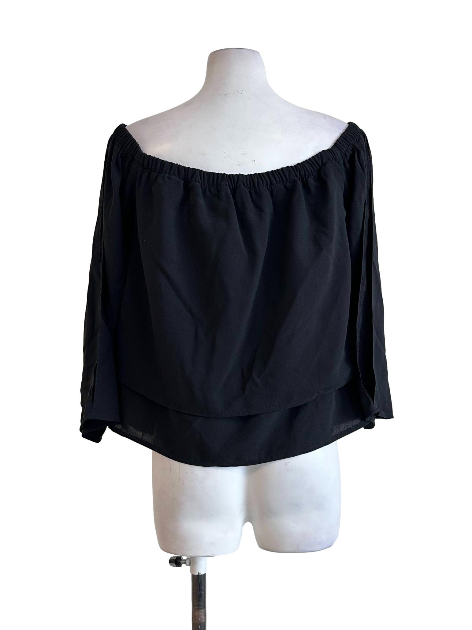 Black Off Shoulder Top
