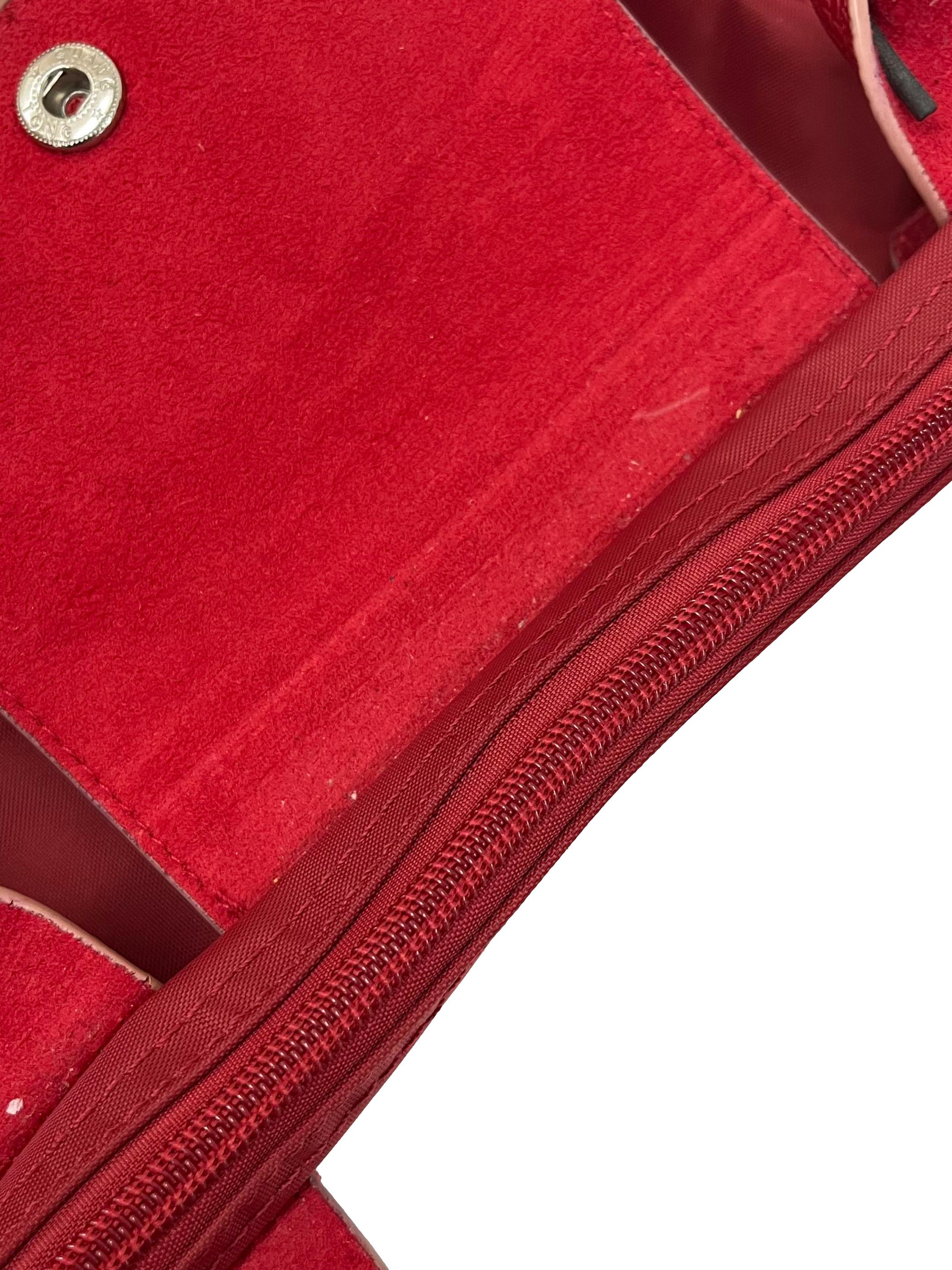 Red Small Le Pliage Club Shoulder Bag