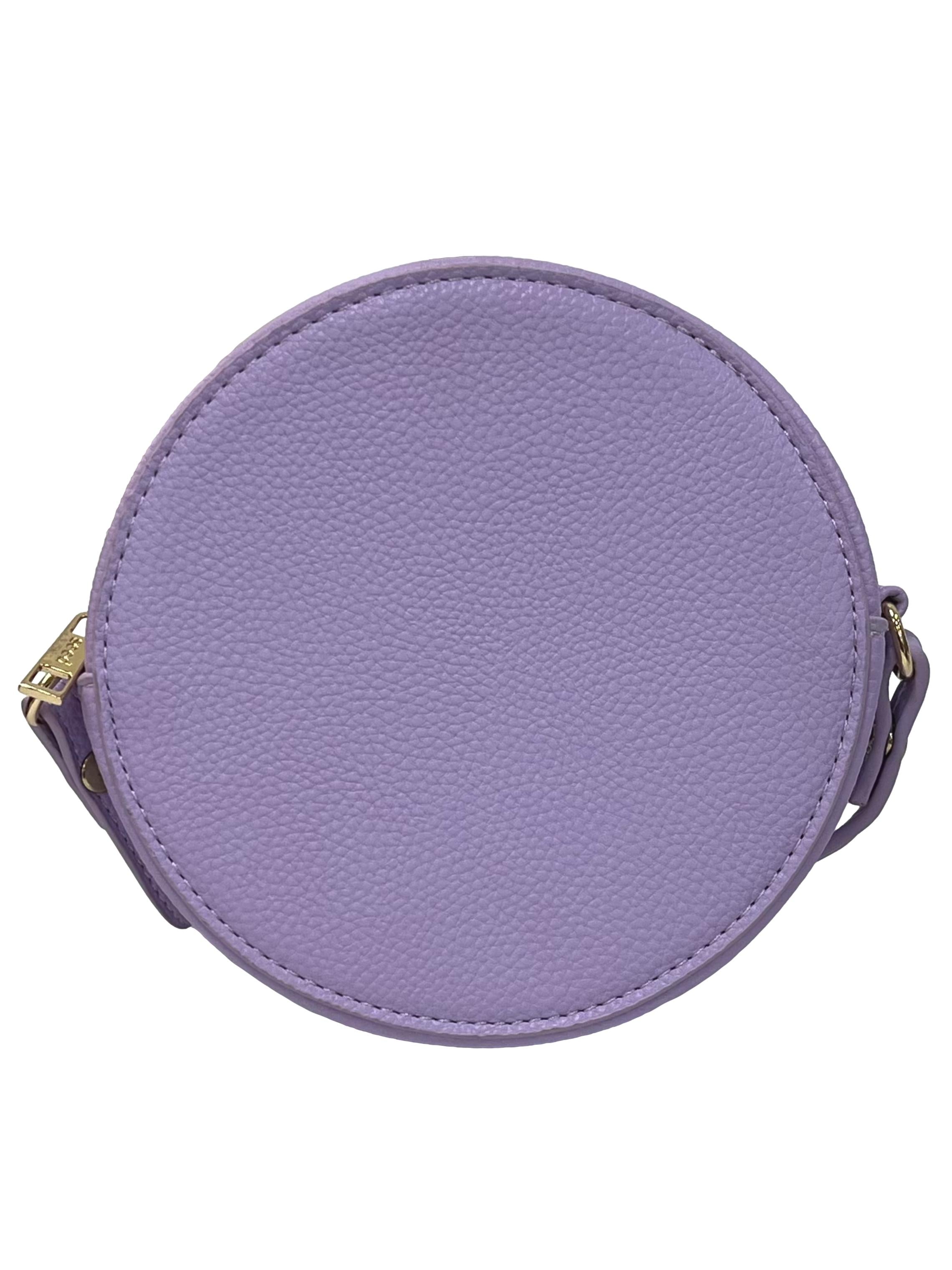 Light Purple Leather Crossbody Bag