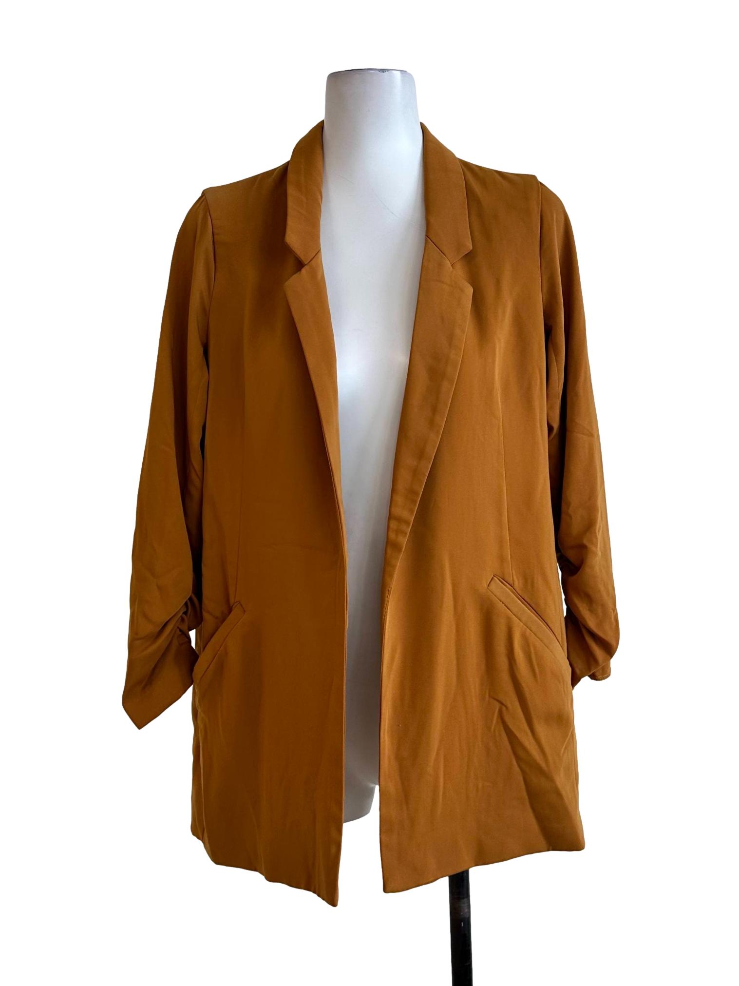 Mustard Yellow Collar Blazer