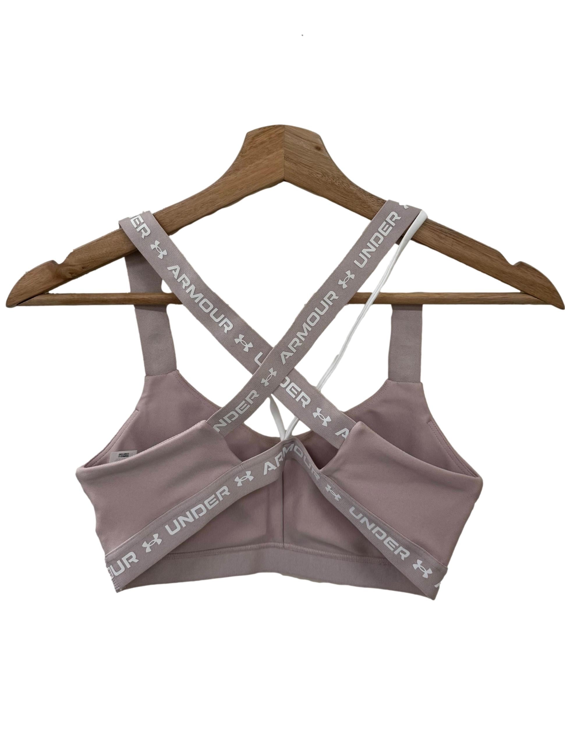 Dusty Pink Double Strap Sports Bra
