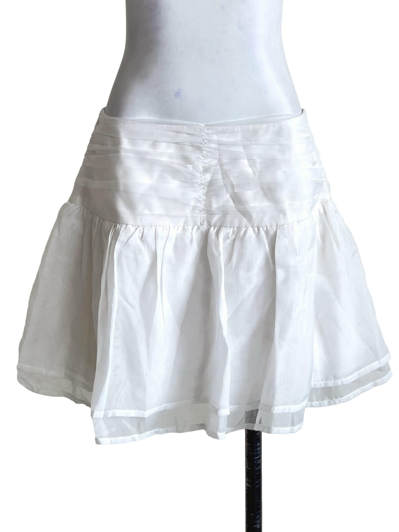 Off White A-Line Skirt