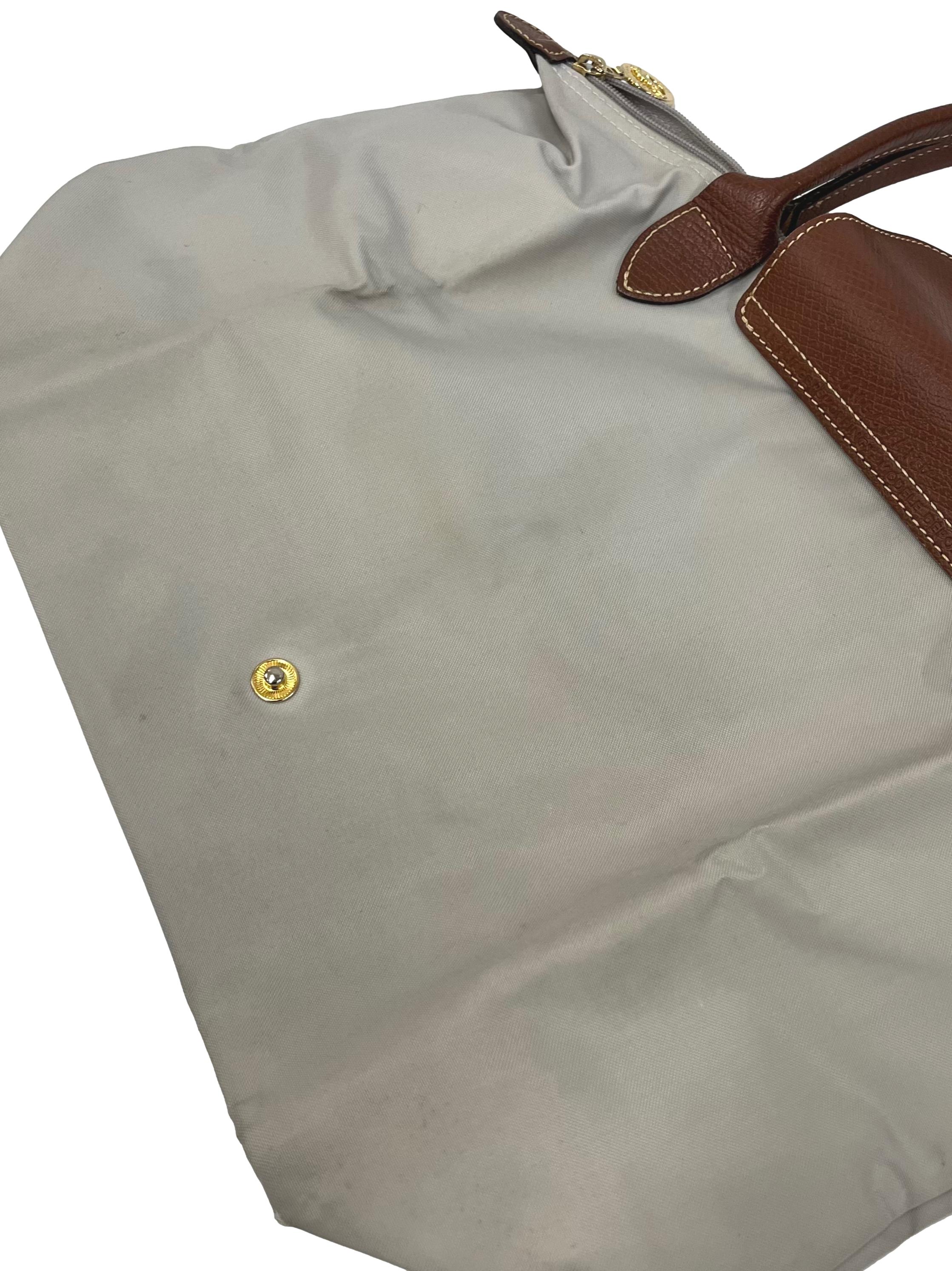 Grey Small Le Pliage Club Shoulder Bag