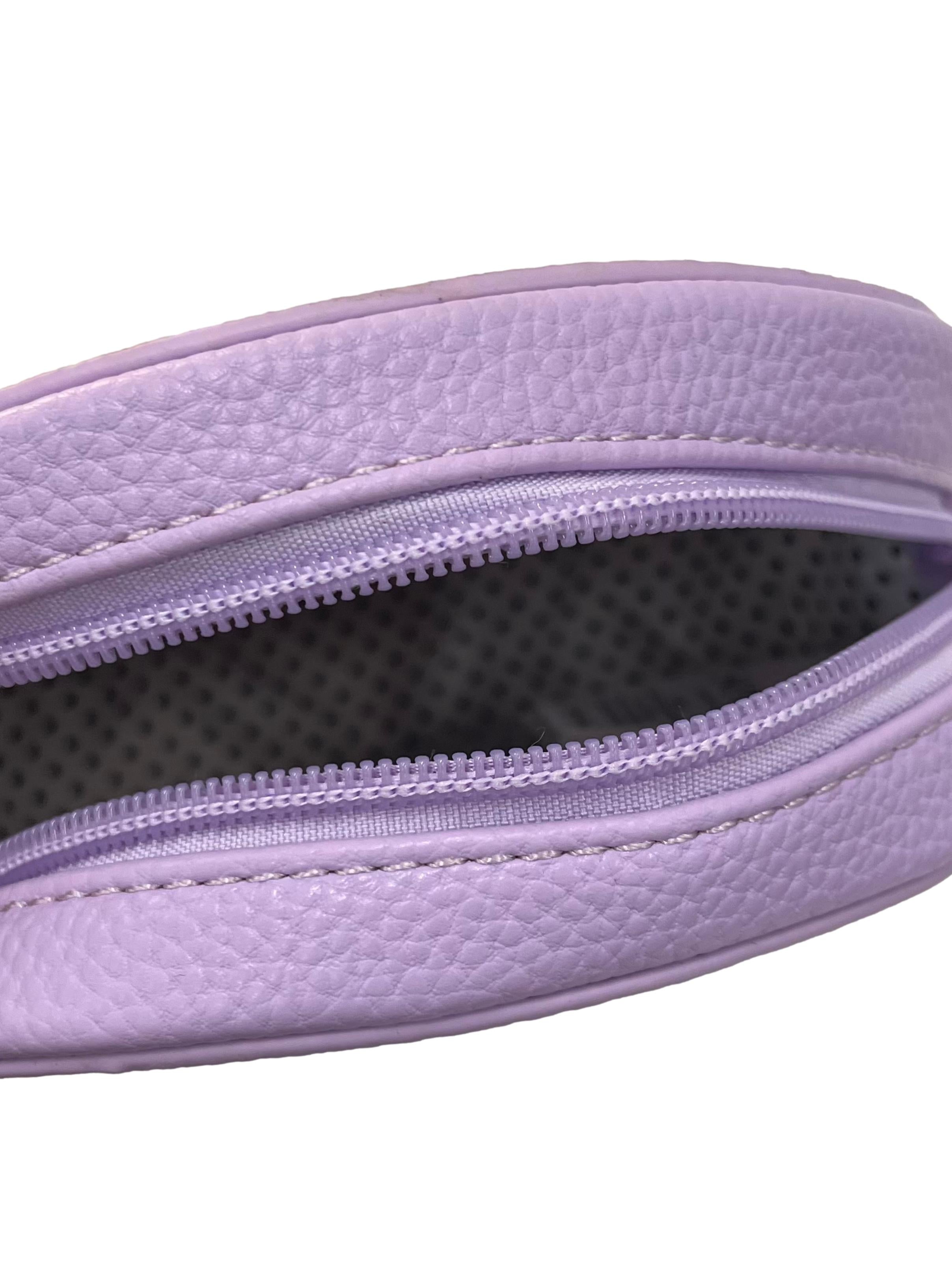 Light Purple Leather Crossbody Bag