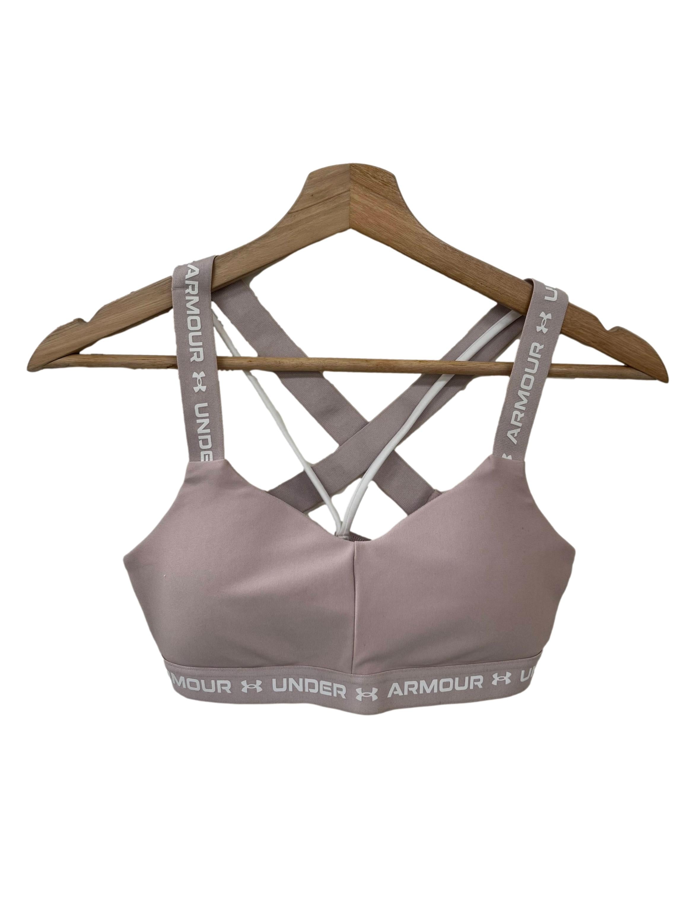 Dusty Pink Double Strap Sports Bra