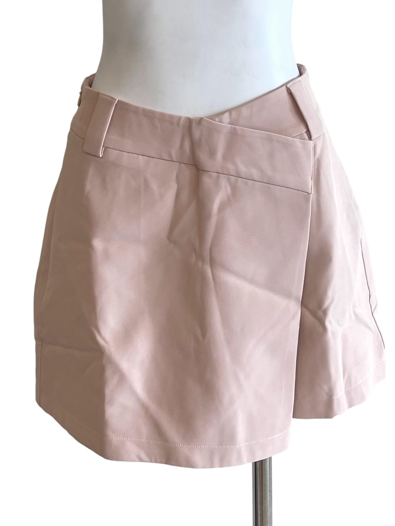 Pale Pink A-Line  Mini Skirt