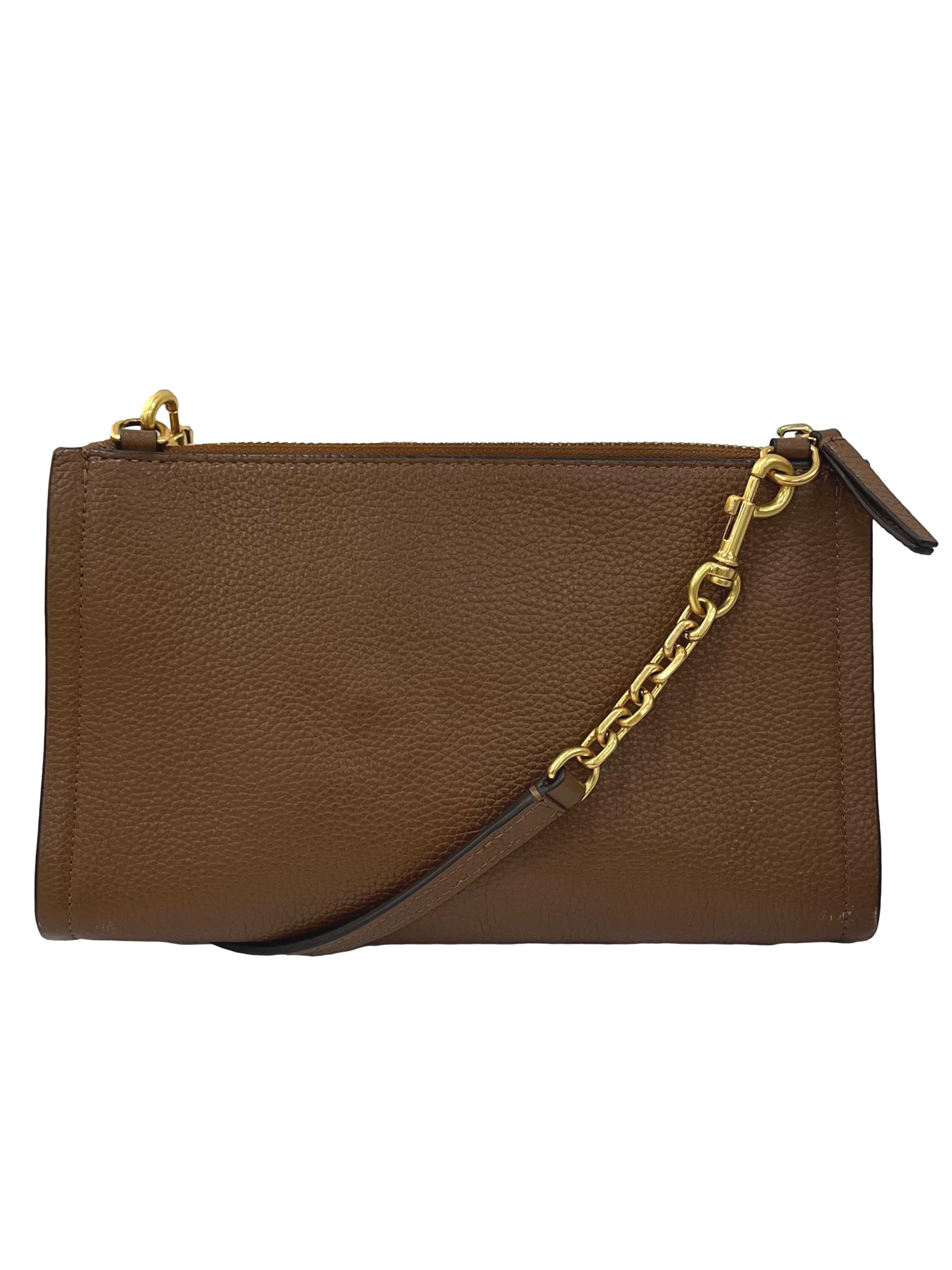 Brown Leather Carson Crossbody Bag