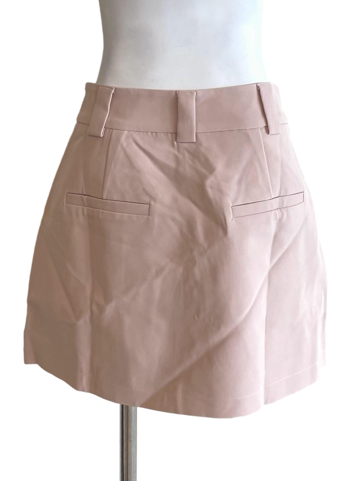 Pale Pink A-Line  Mini Skirt