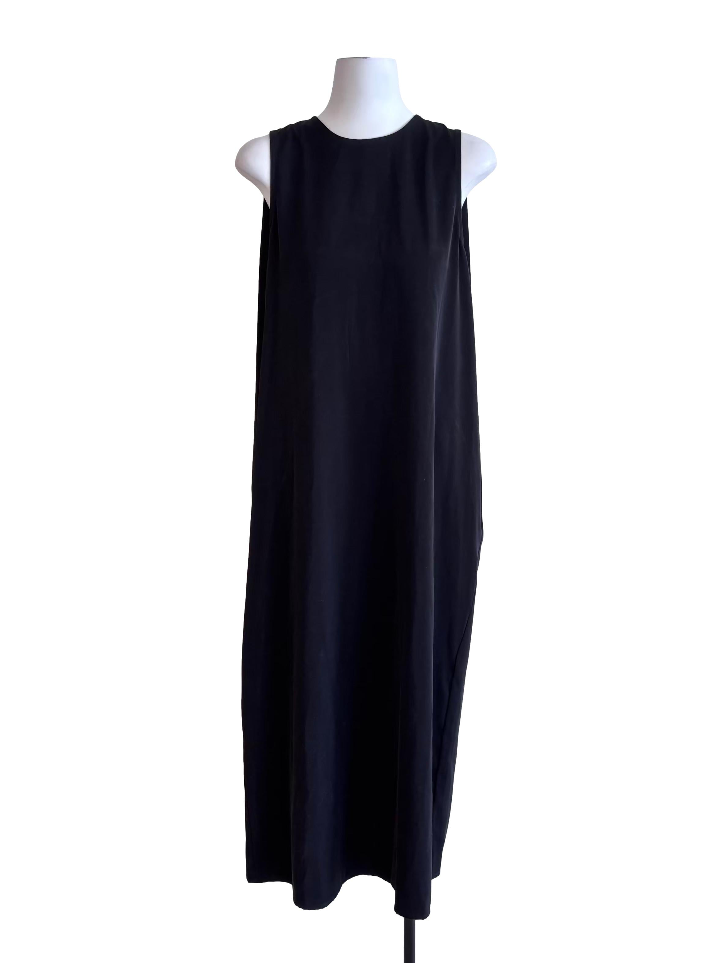 Onyx Black Caped Shift Dress
