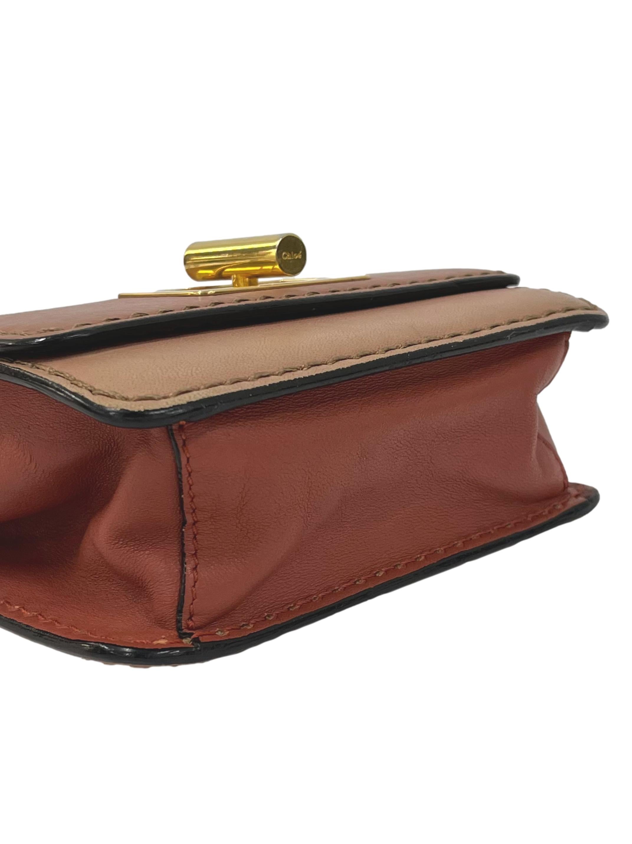 Salmon Pink Louise Leather Crossbody Bag