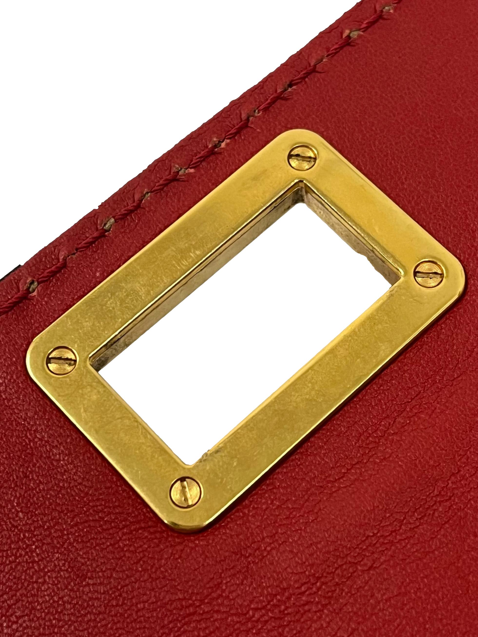 Salmon Pink Louise Leather Crossbody Bag