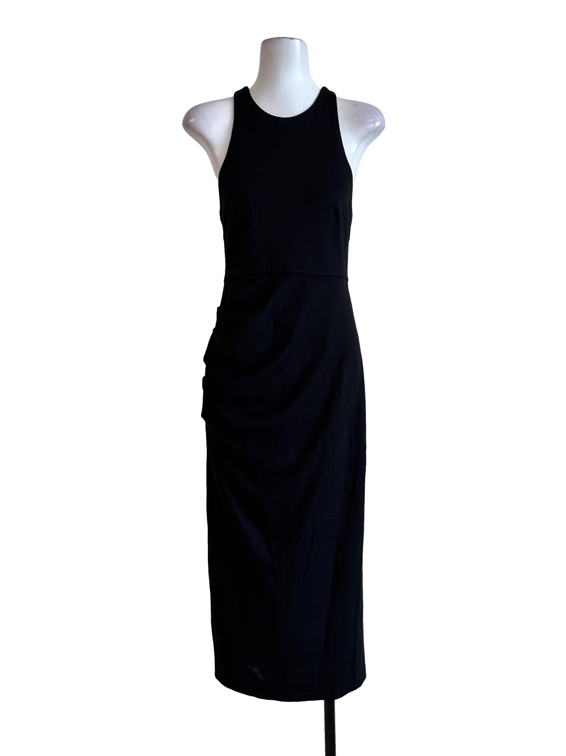 Black Halter Neck Maxi Dress