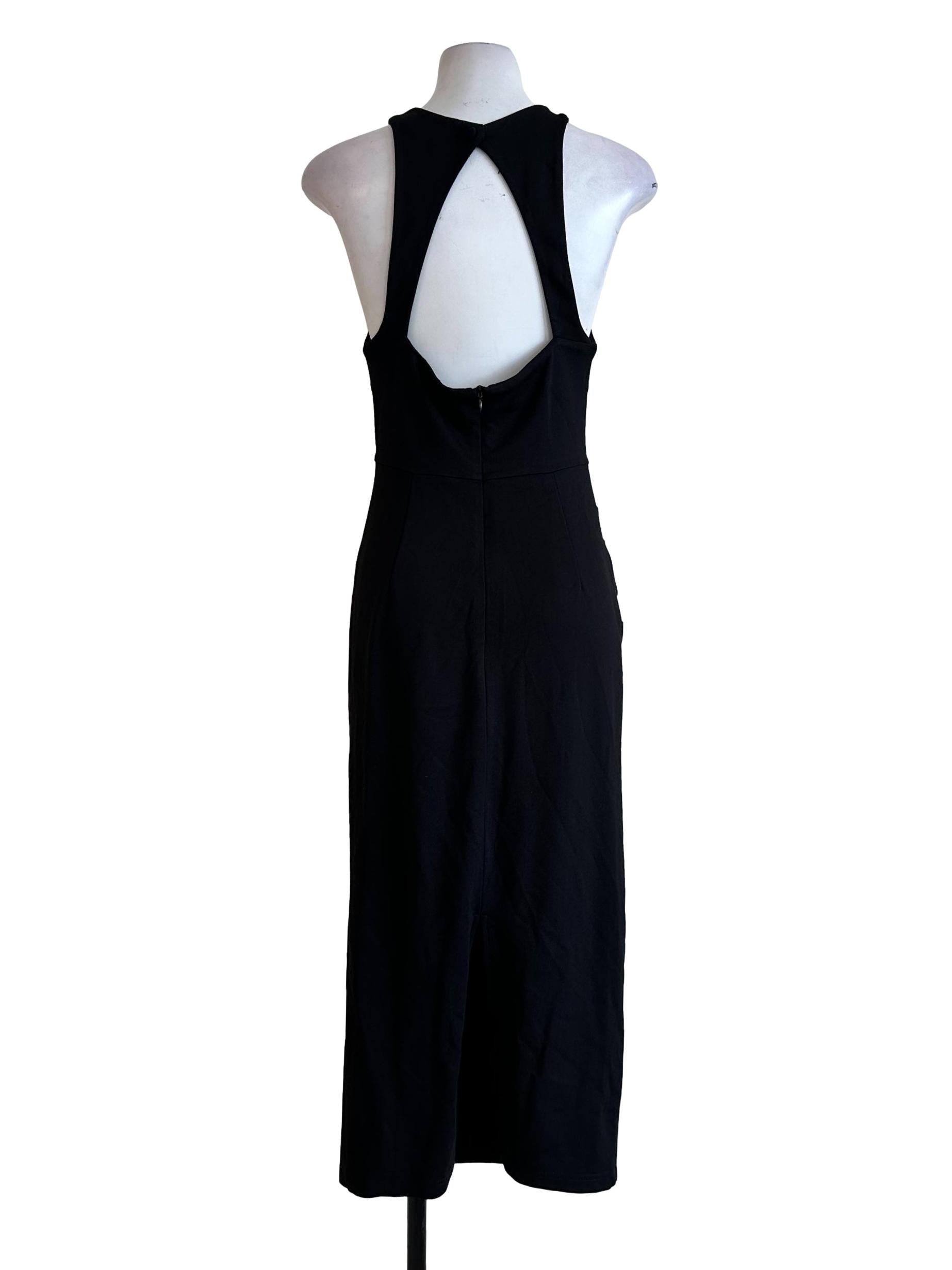 Black Halter Neck Maxi Dress