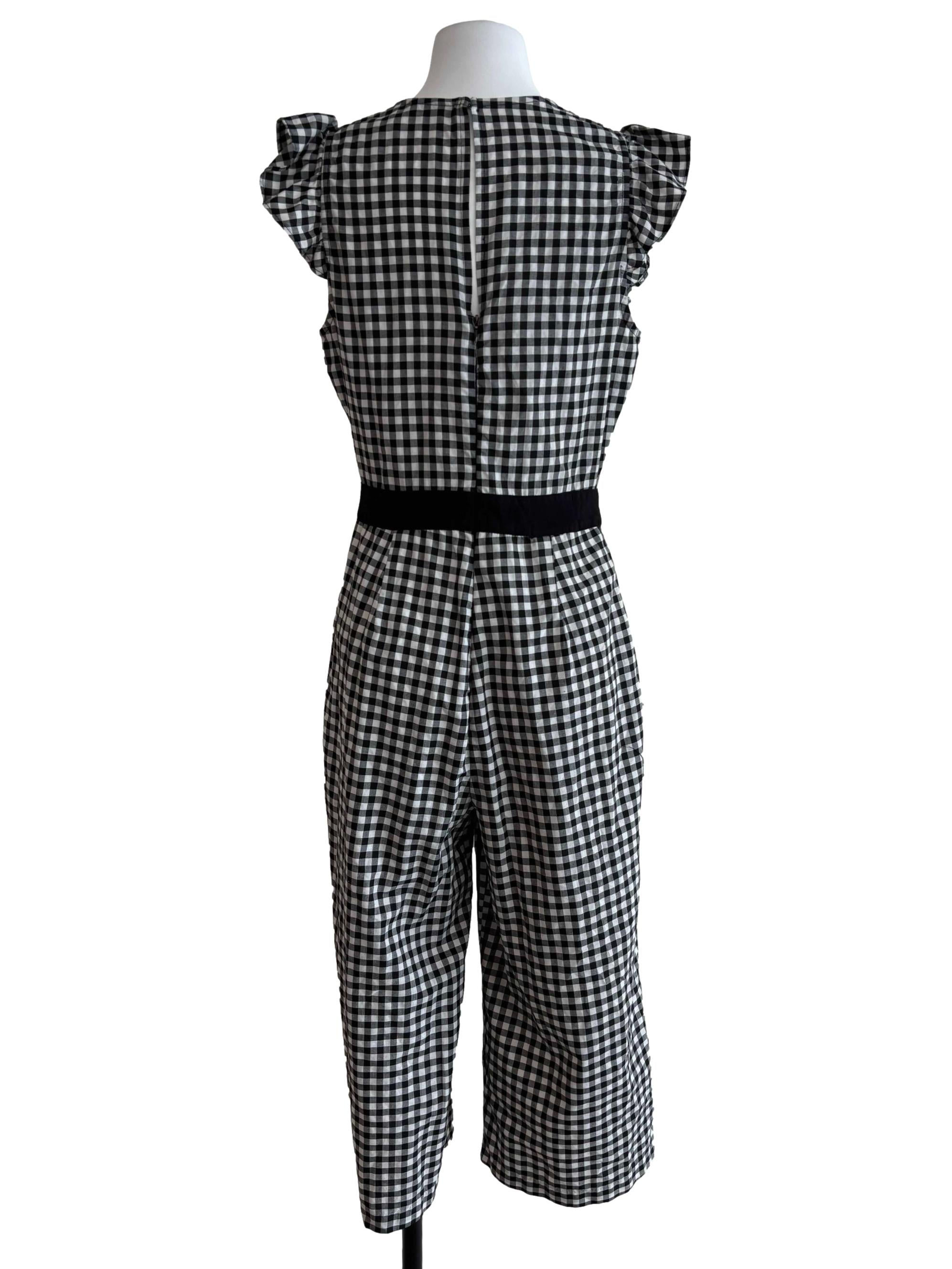 Black And White Checkered Jumpsuit