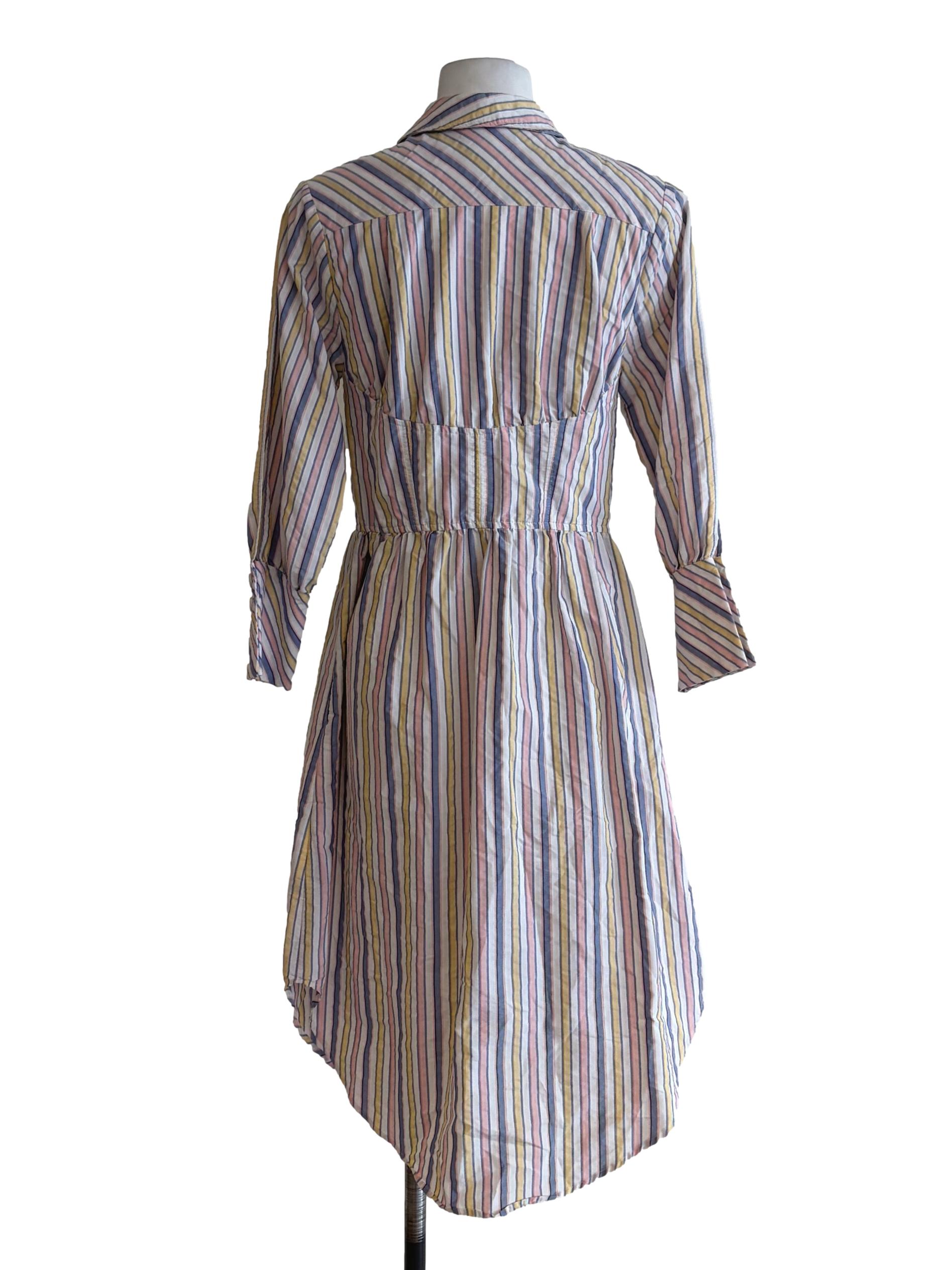 Pastel Coloured Button Down Shirt Dress