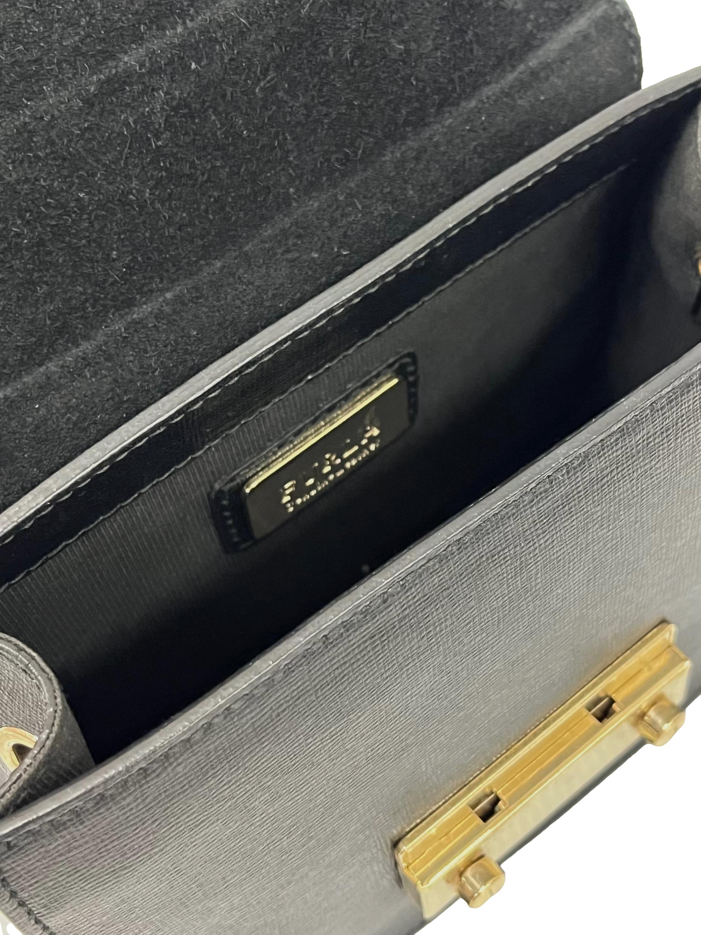 Black Metropolis Mini Crossbody Bag