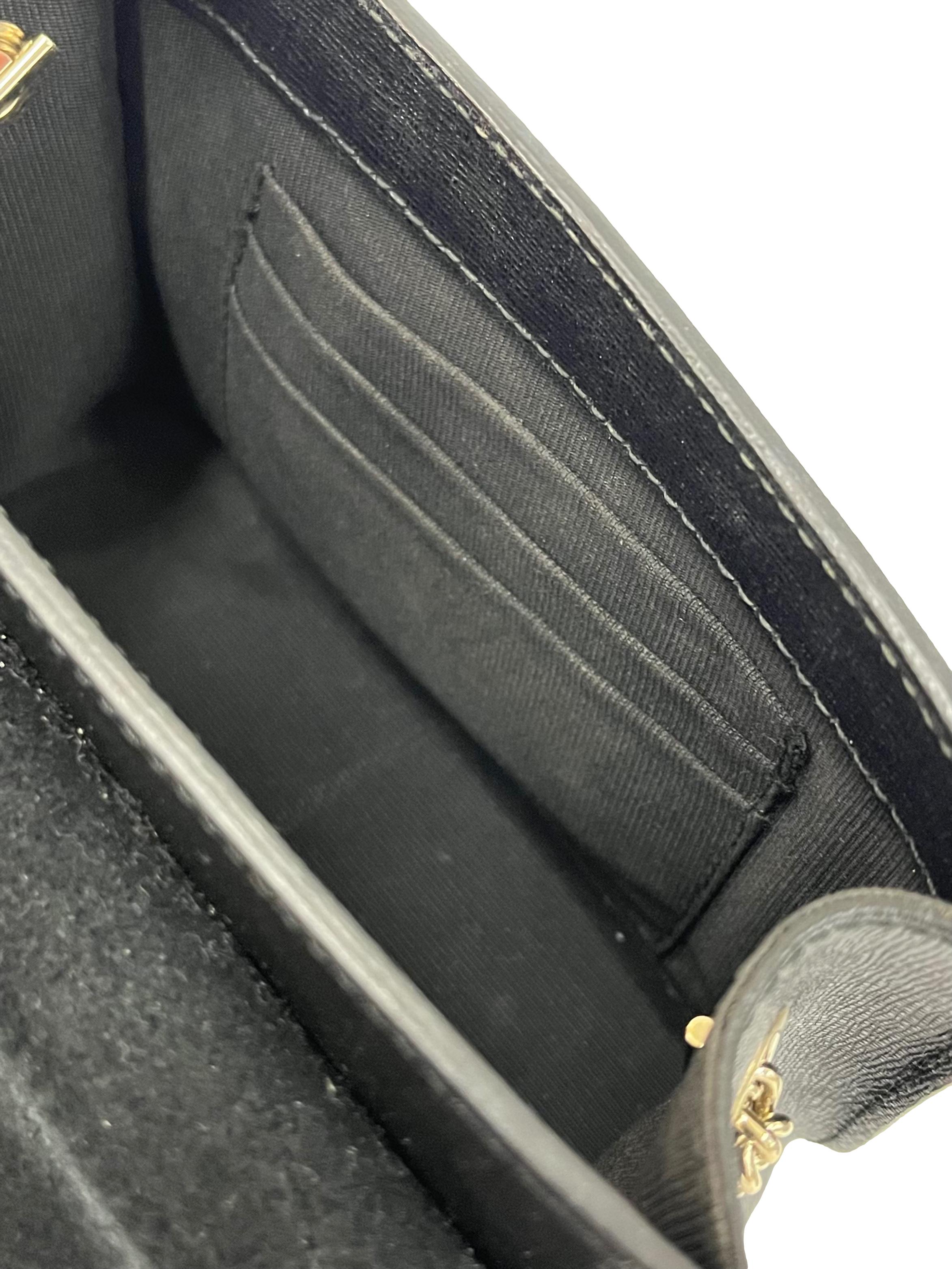 Black Metropolis Mini Crossbody Bag
