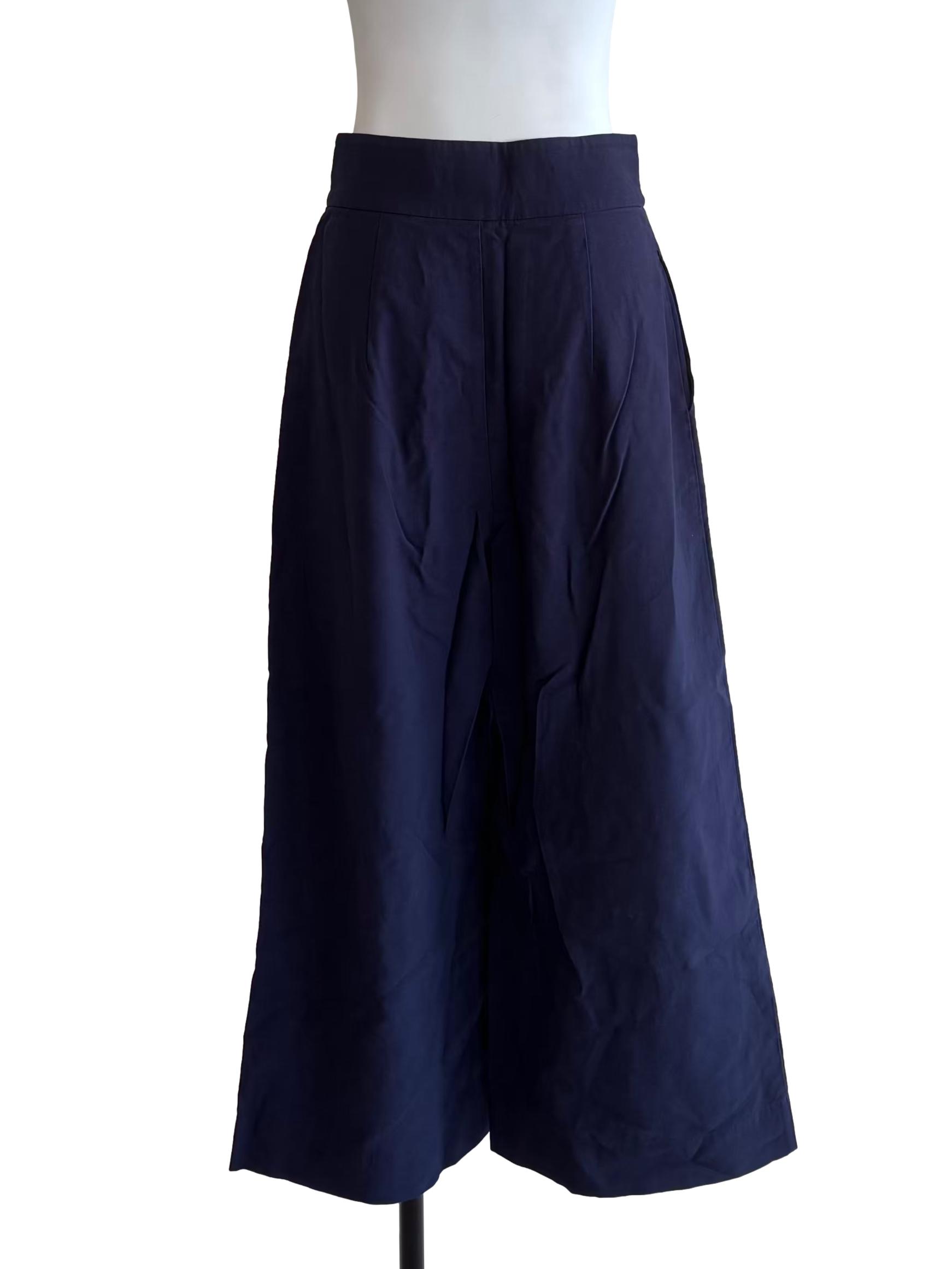 Navy Blue Wide Pants