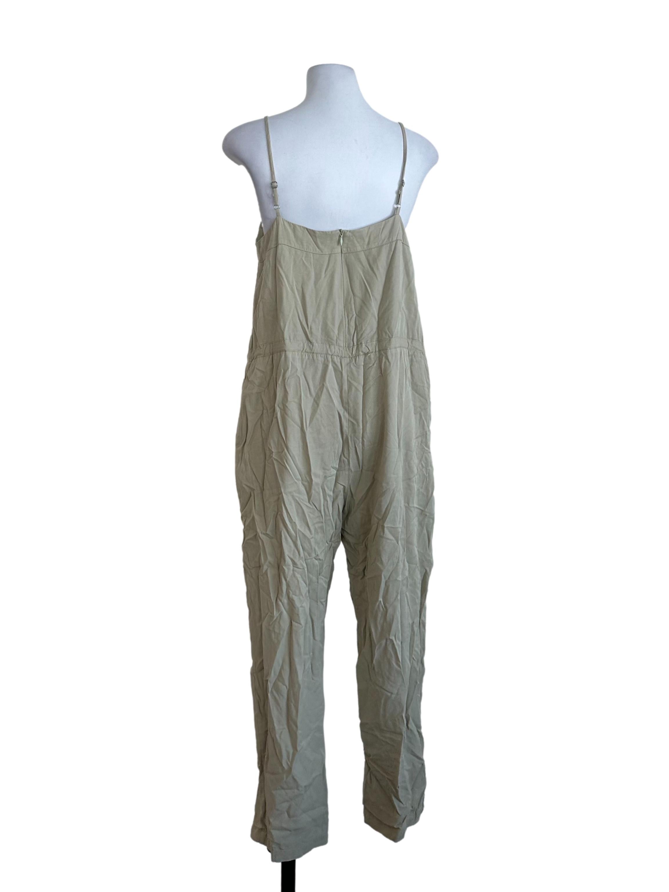 Light Green Plain Sleeveless Jumpsuit