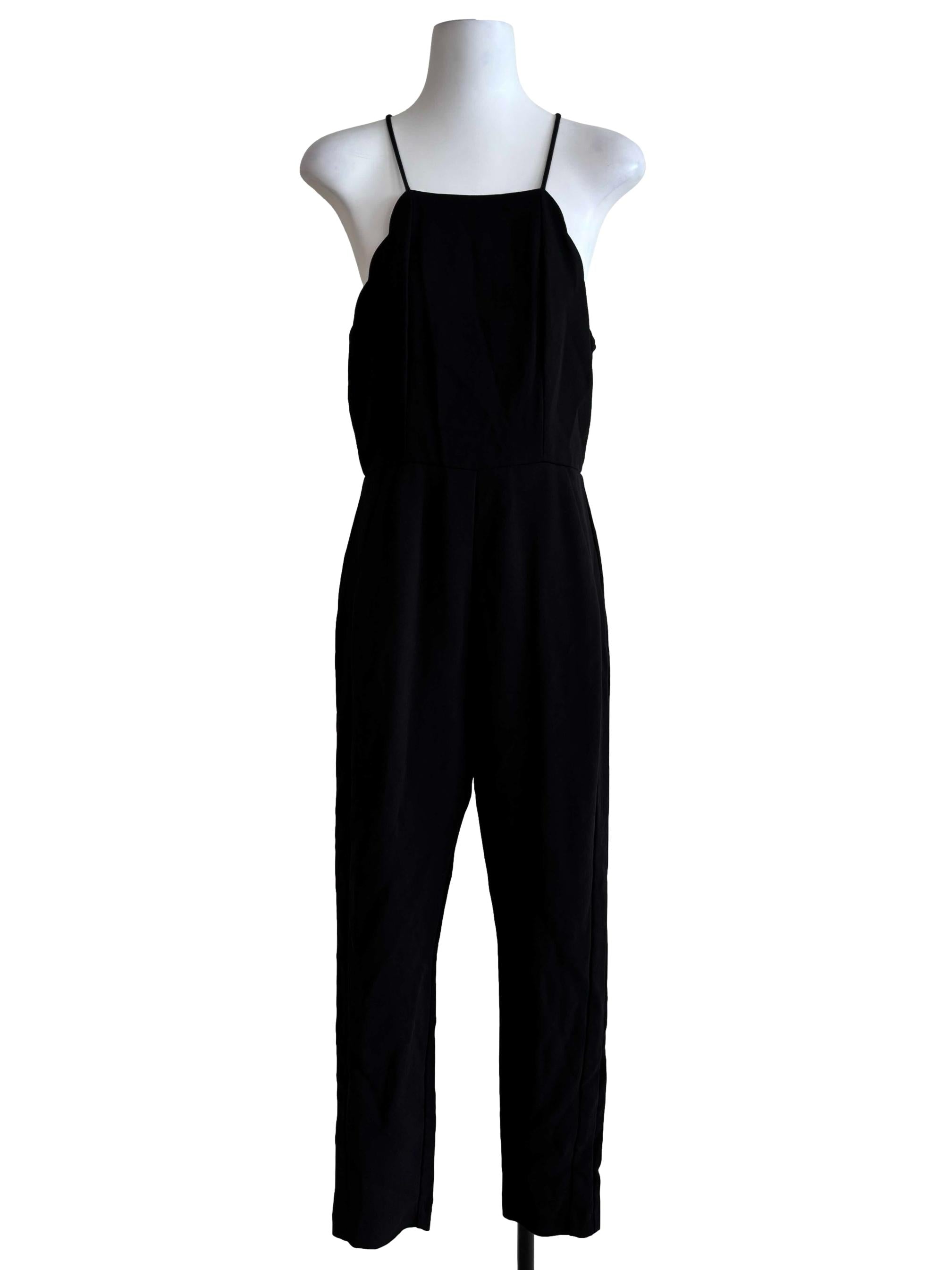 Raven Black Halter Jumpsuit