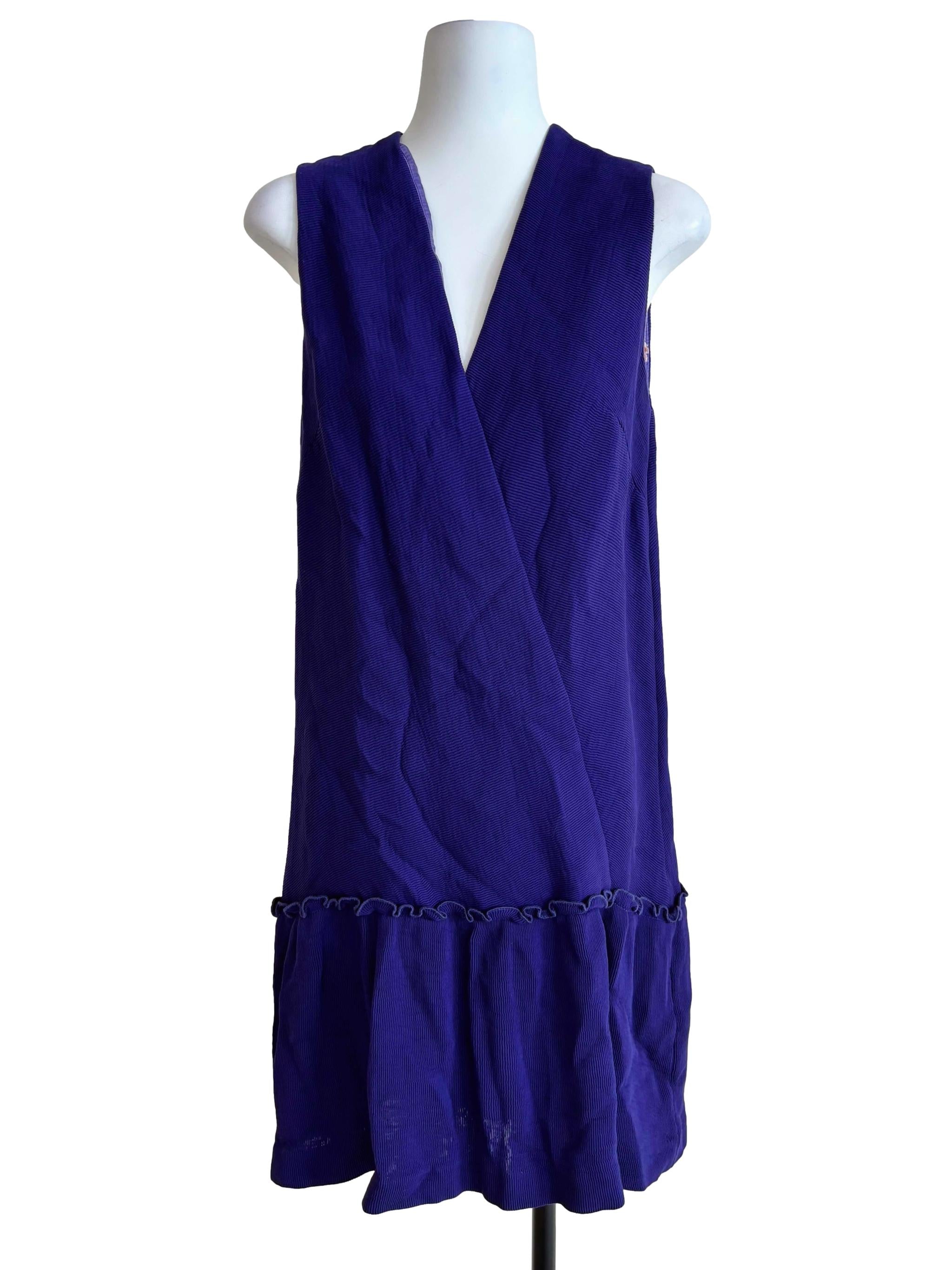 Admiral Blue Sleeveless Shift Dress