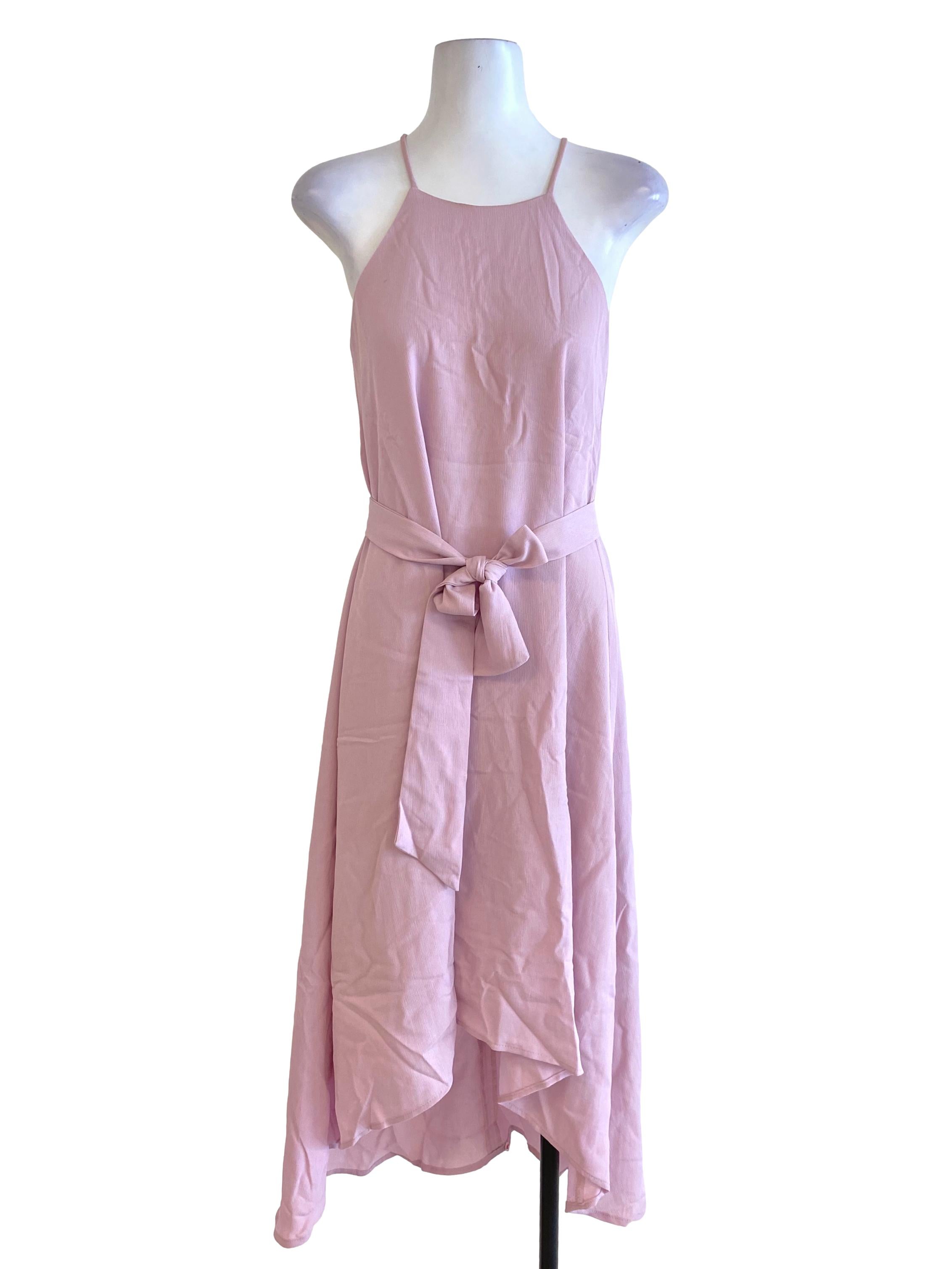 Mauve Purple Spaghetti Strap Dress