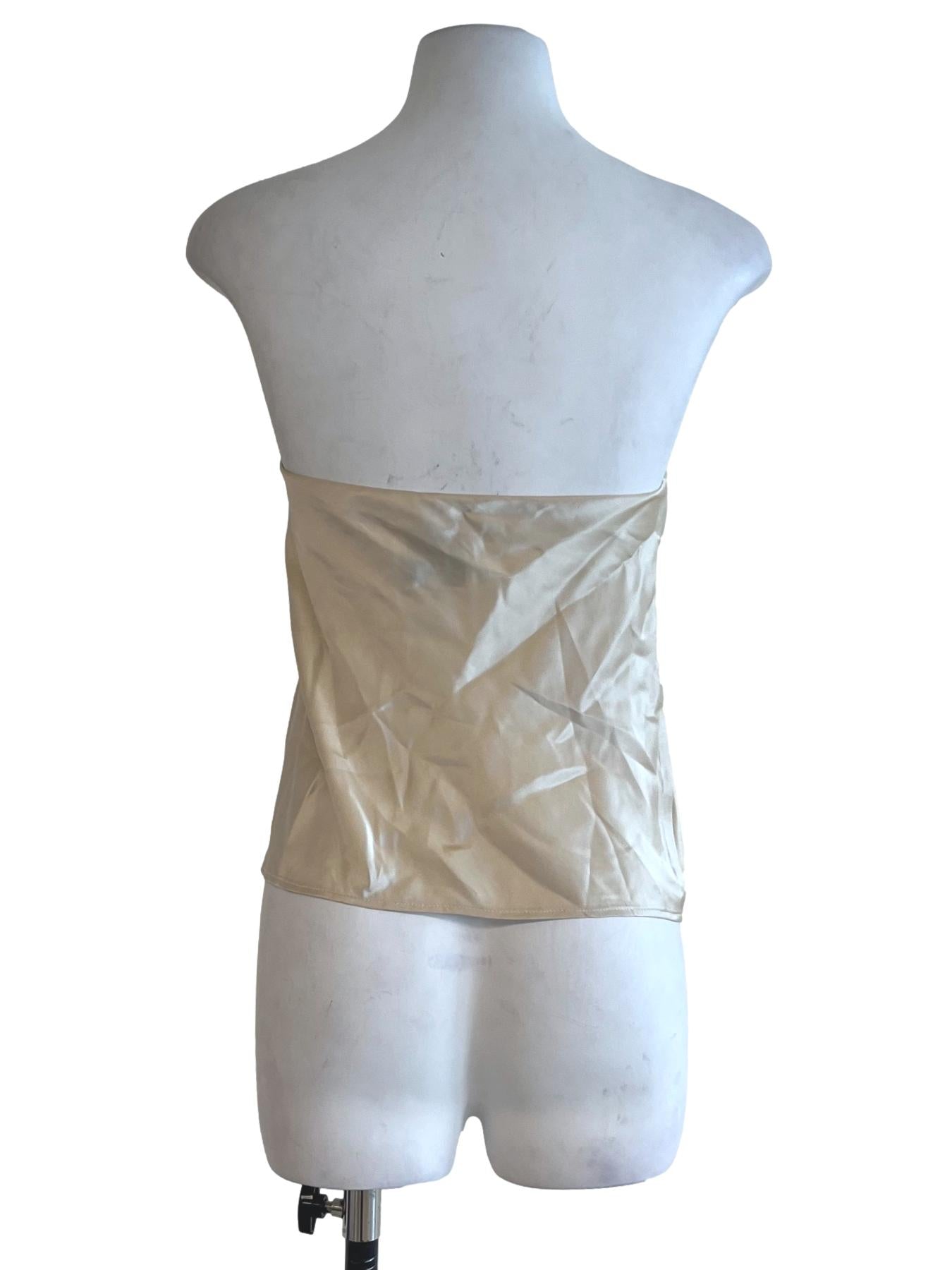Almond Beige Spritz Silk Top