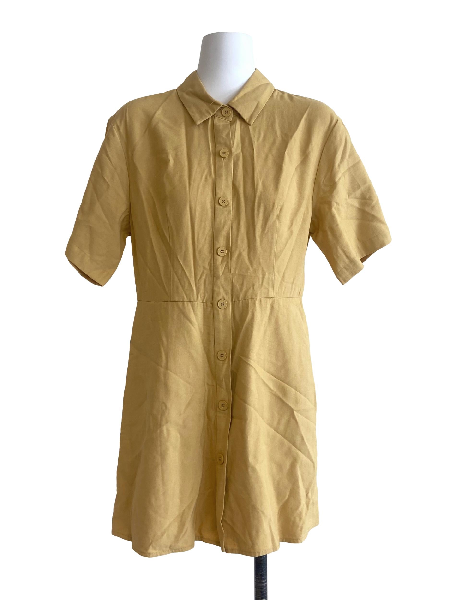 Tuscan Sun Yellow Twill Romper LB