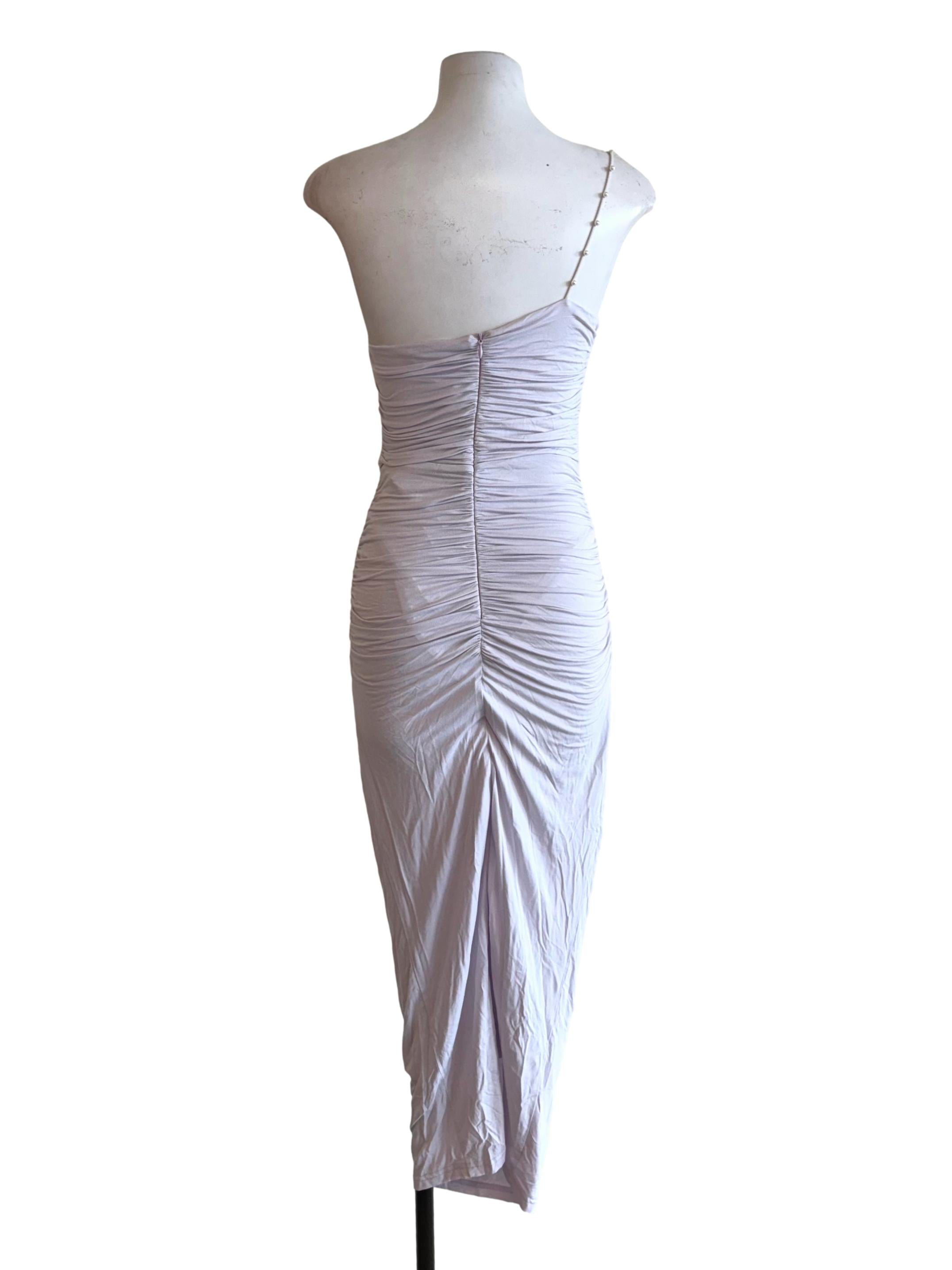 Pale Lavender Pearl Bodycon Dress