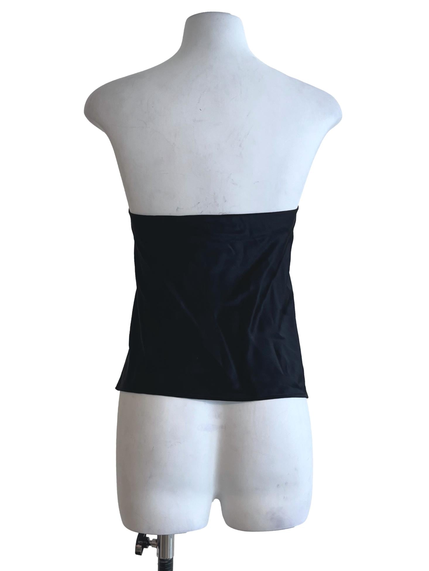 Black Spritz Silk Top