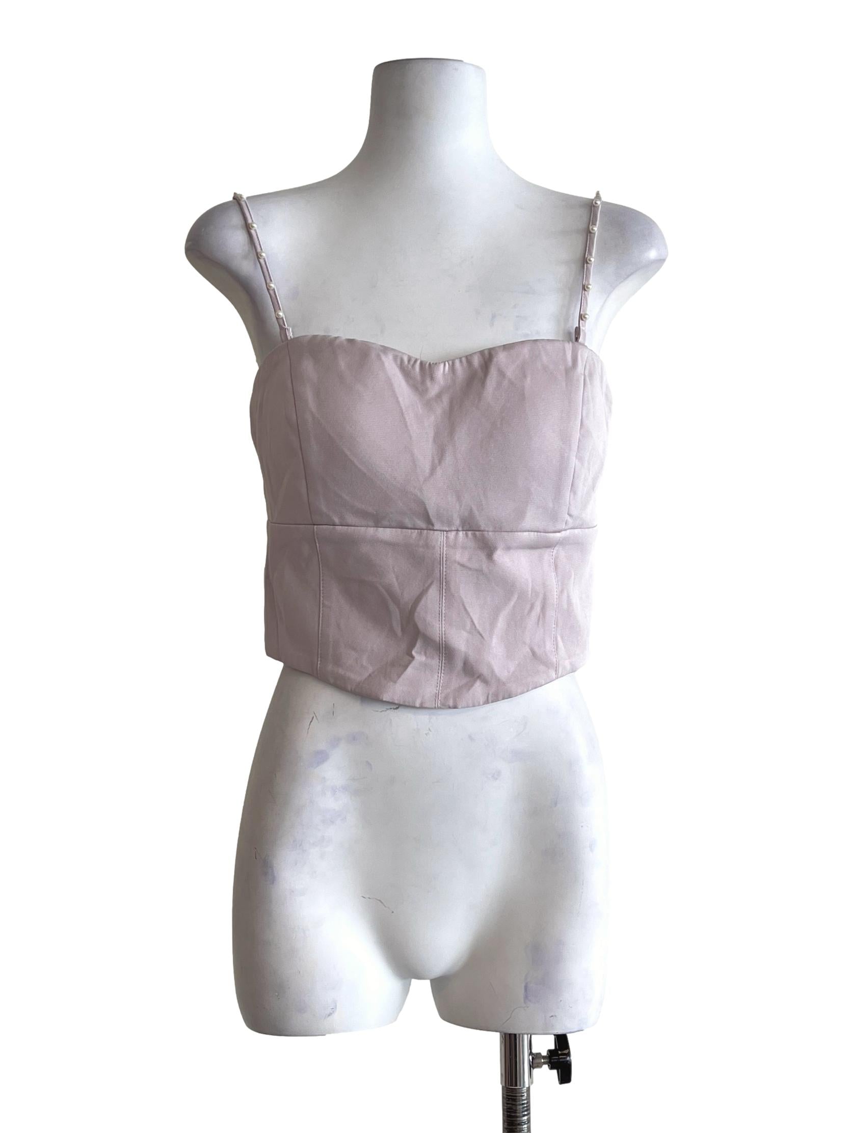 Lavender Purple Sweetheart Sleeveless Top