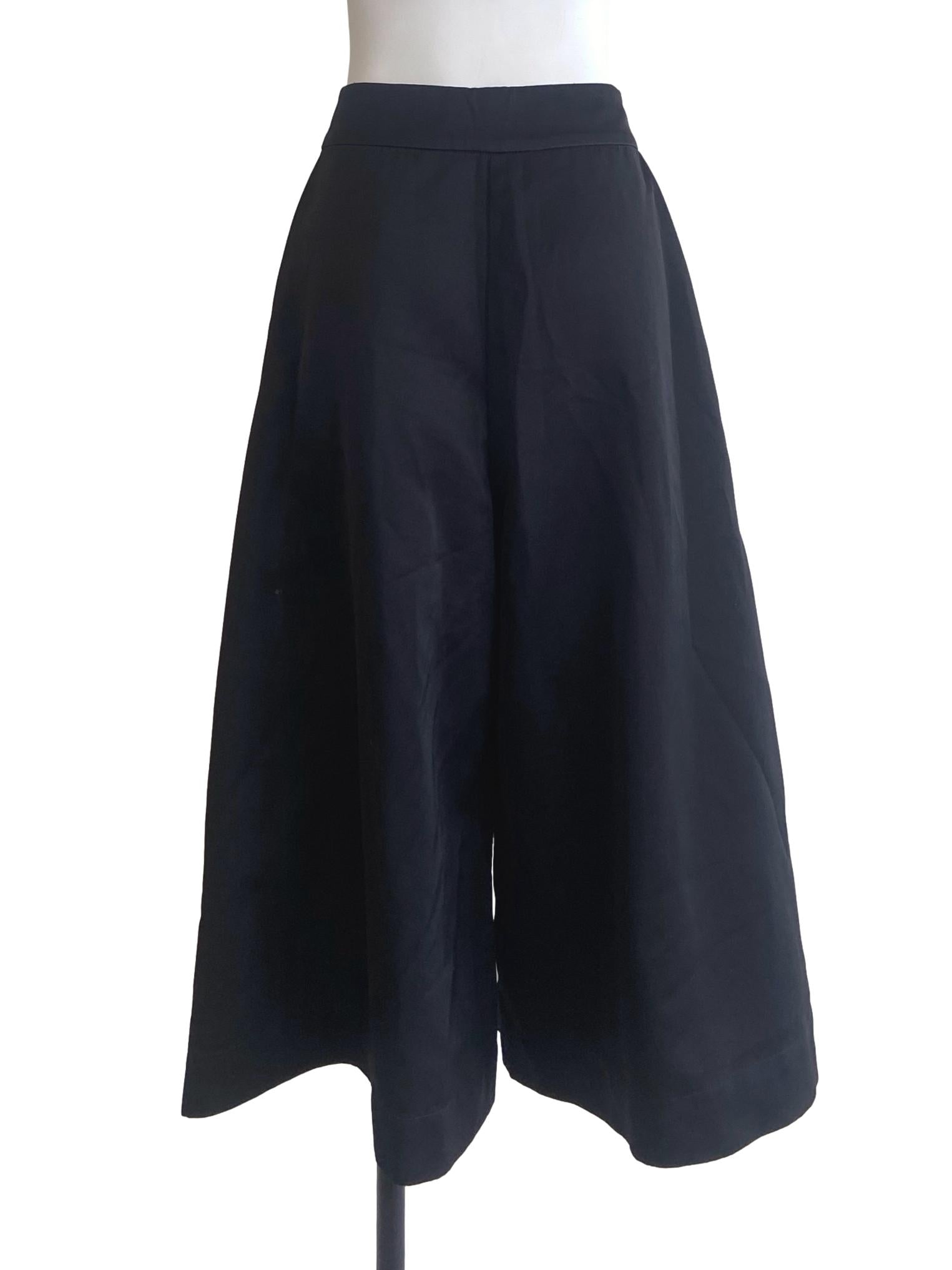 Black Twill Culottes LB