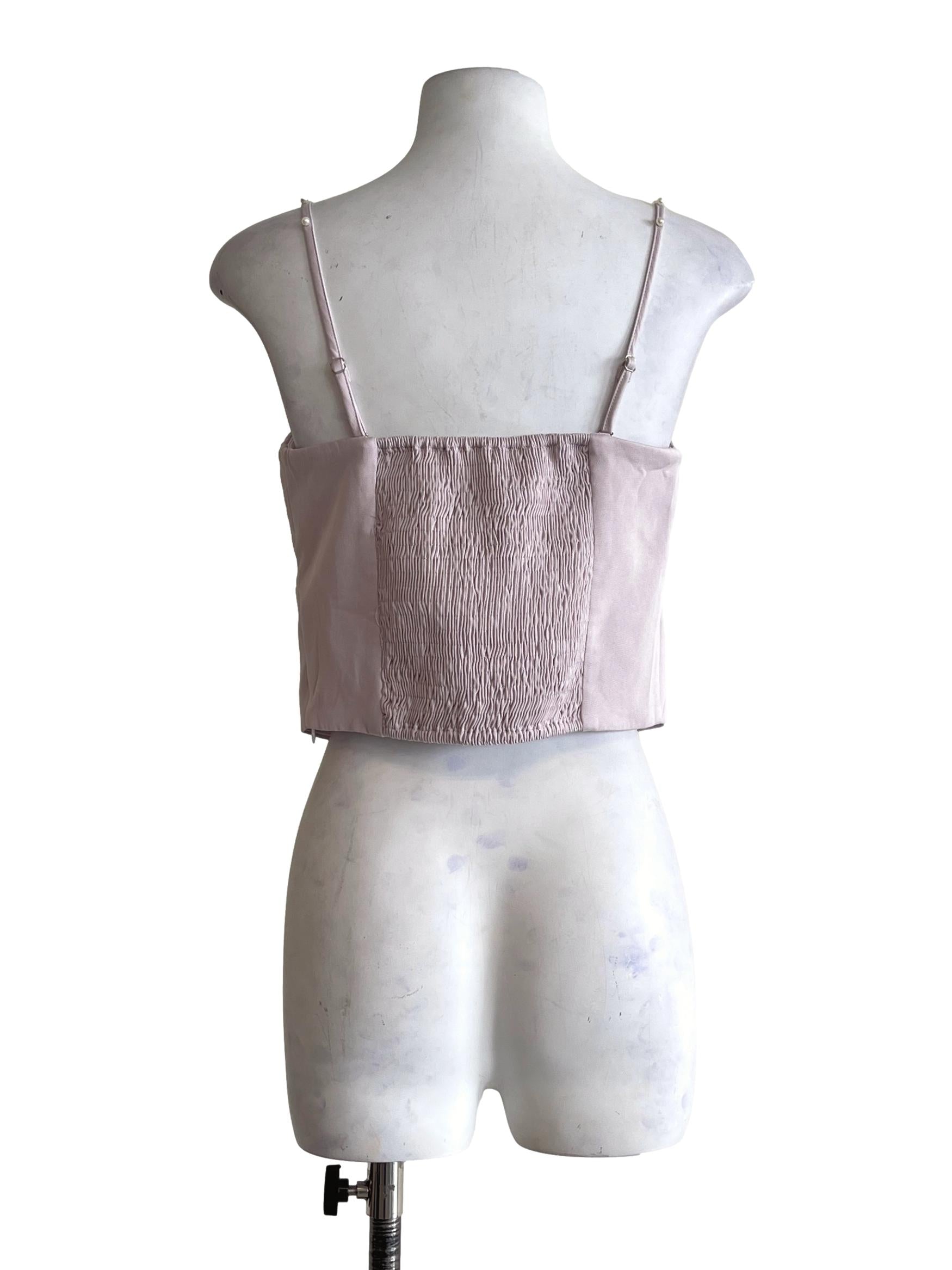 Lavender Purple Sweetheart Sleeveless Top