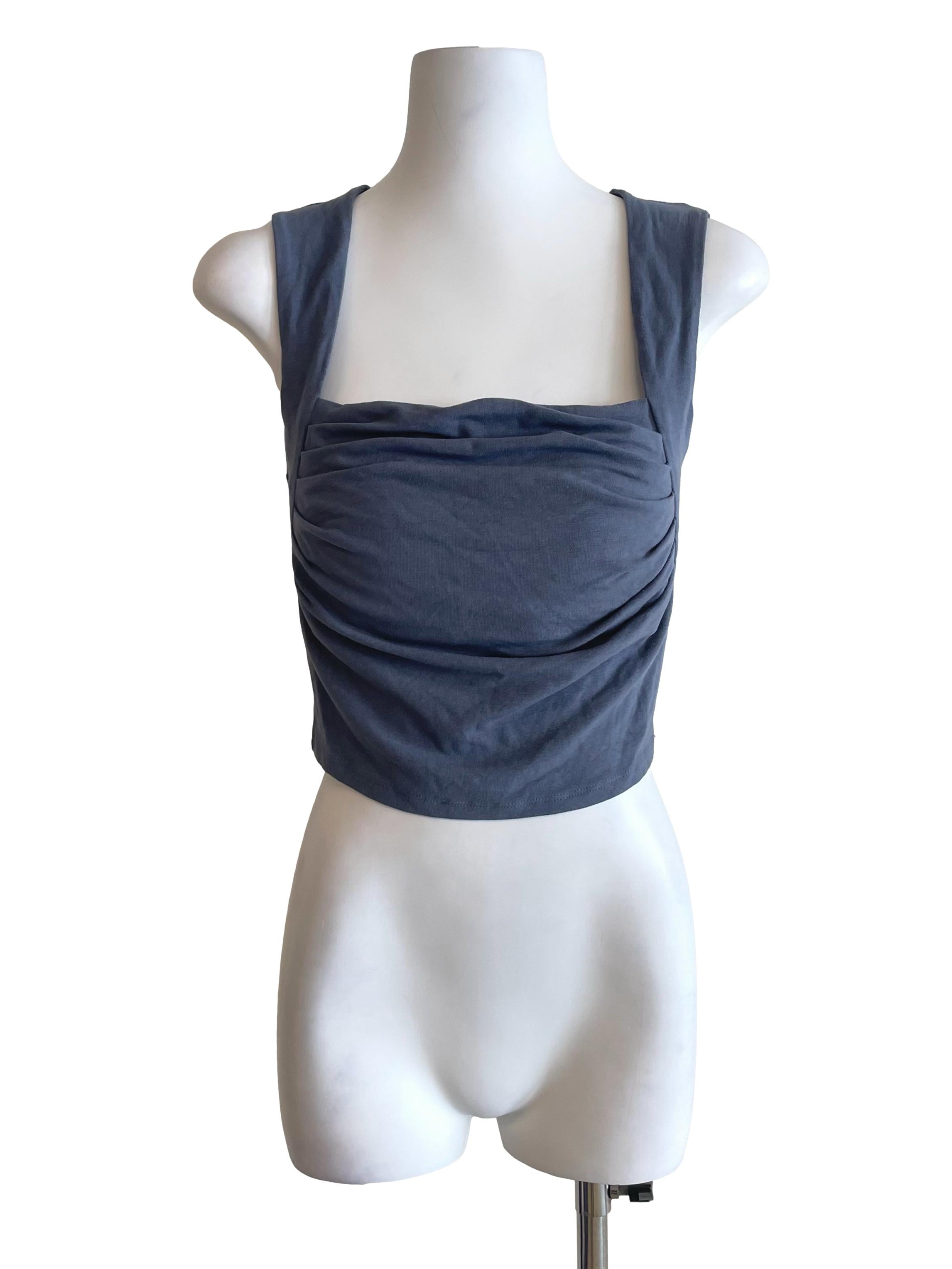 Stone Queen Anne Draped Top