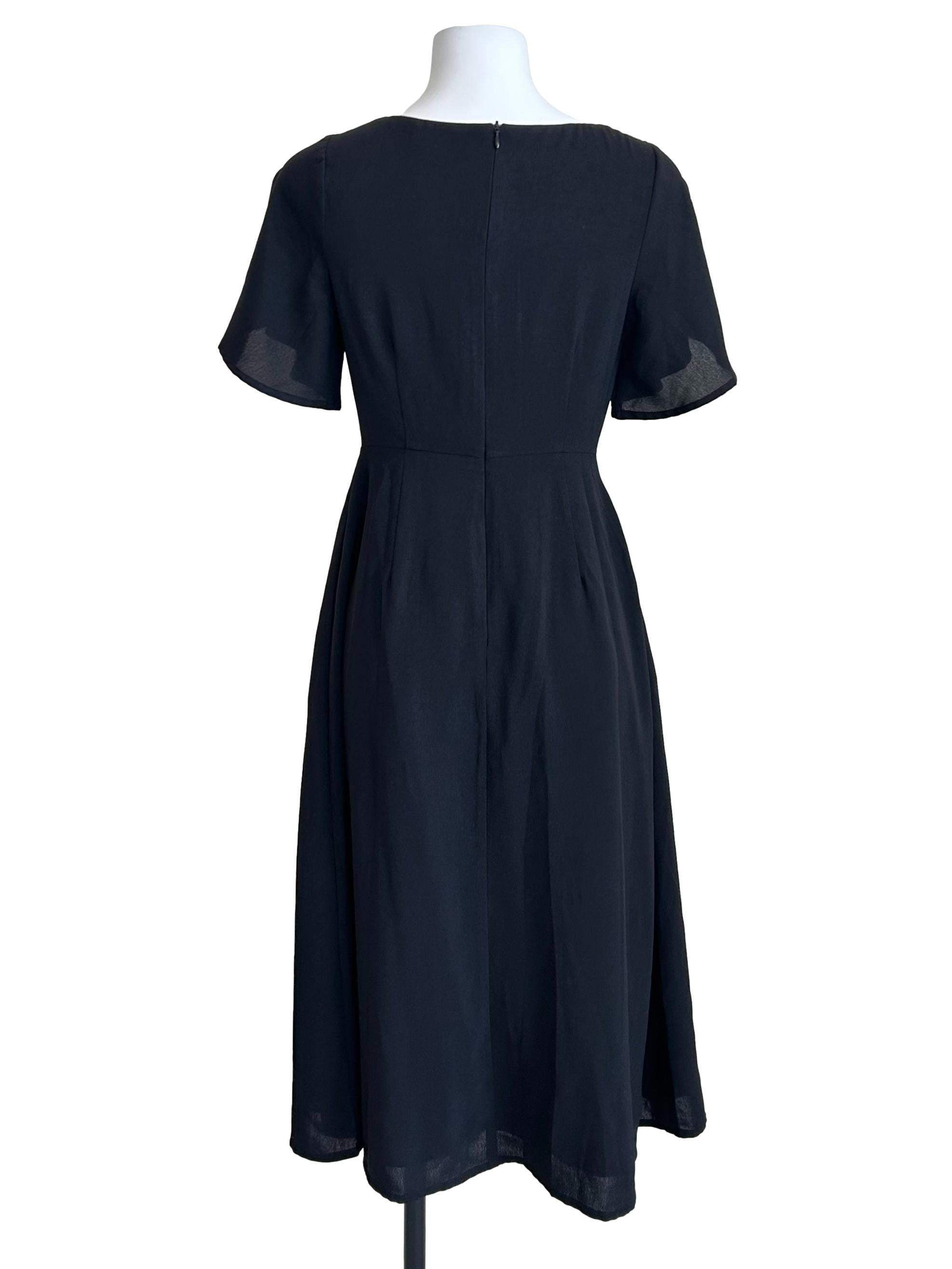 Black Square-Neck Tank Sheath Dress