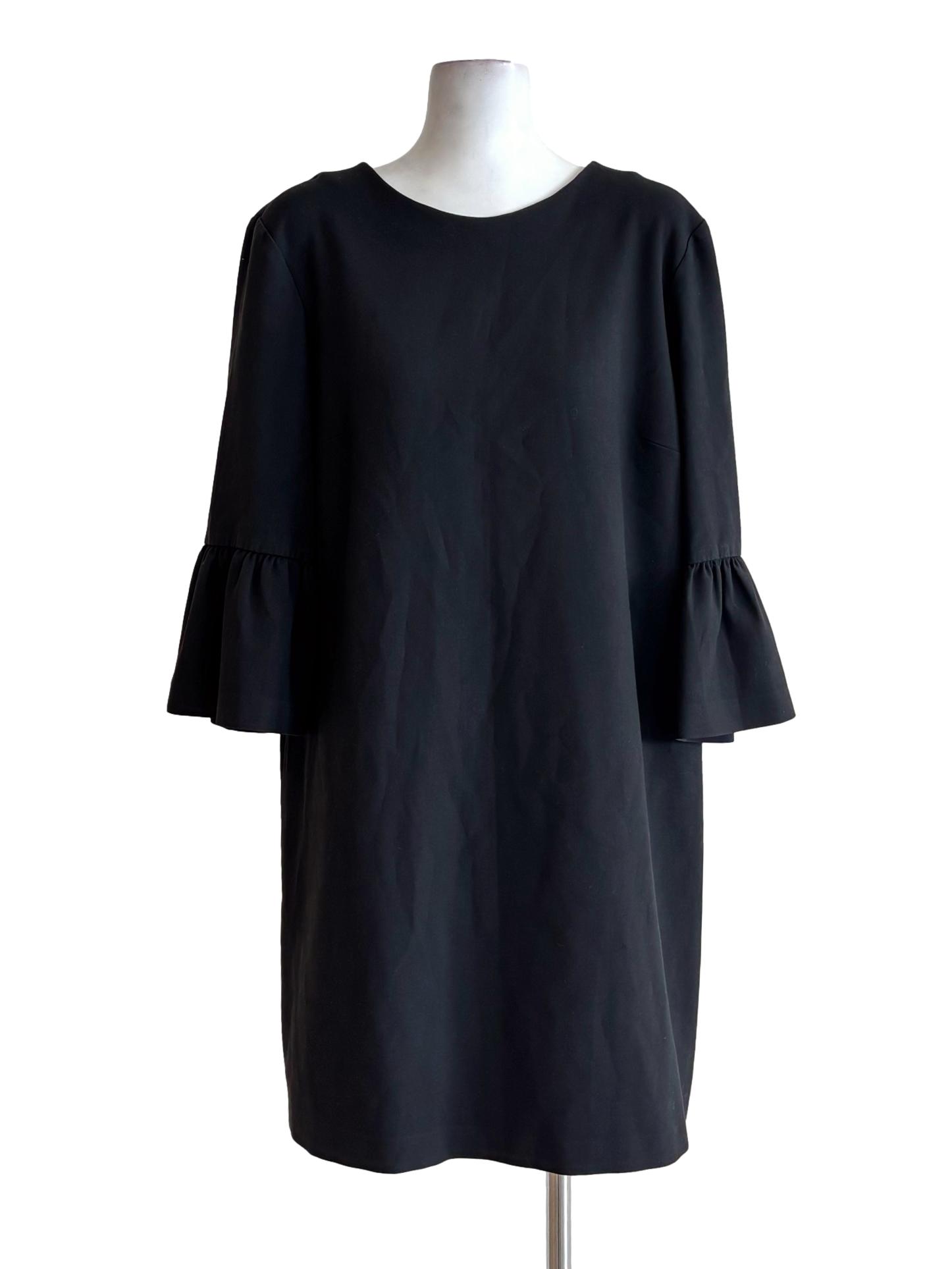 Jet Black Straight Dress
