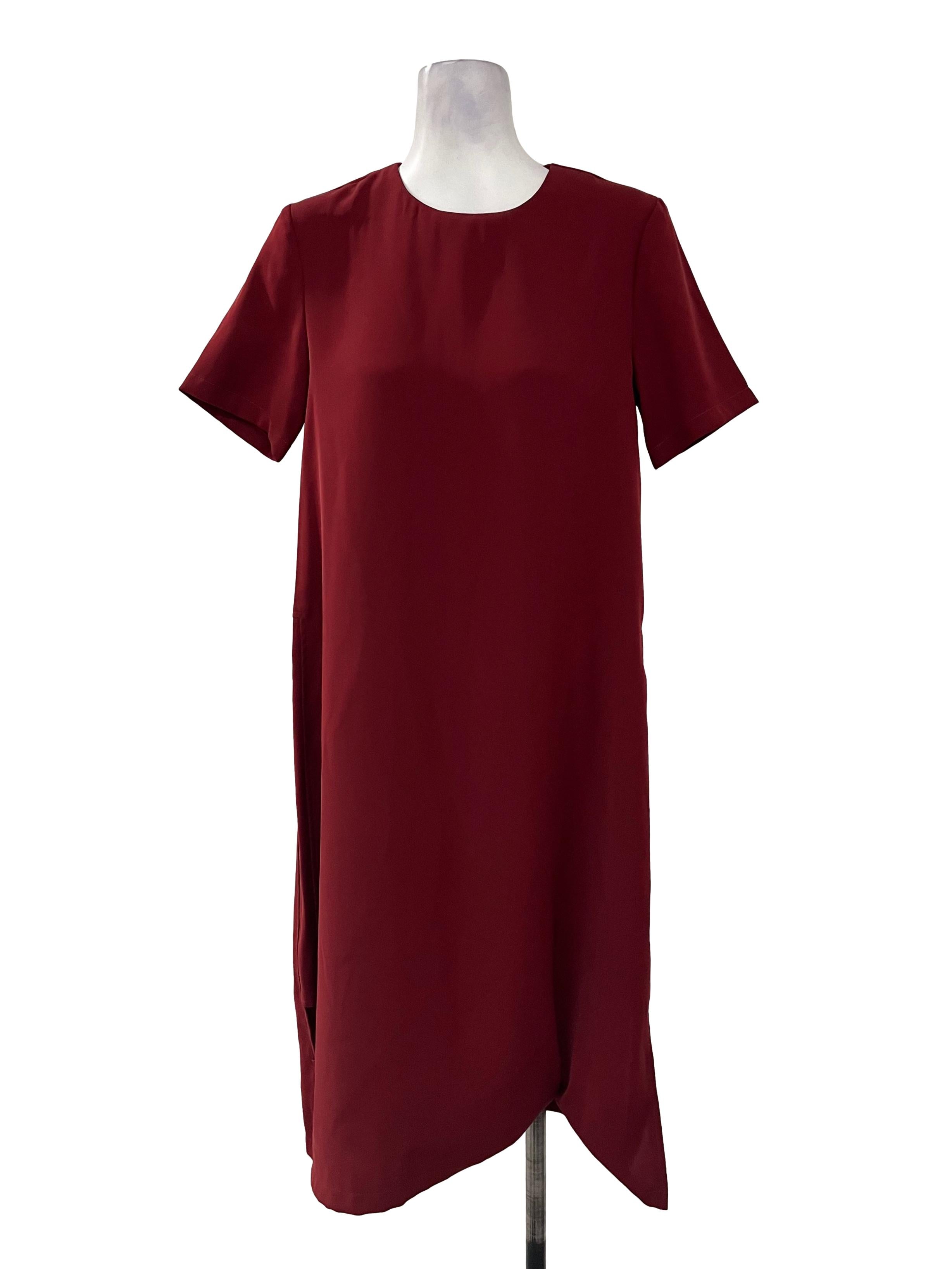 Red Midi Shirt Dress OSN