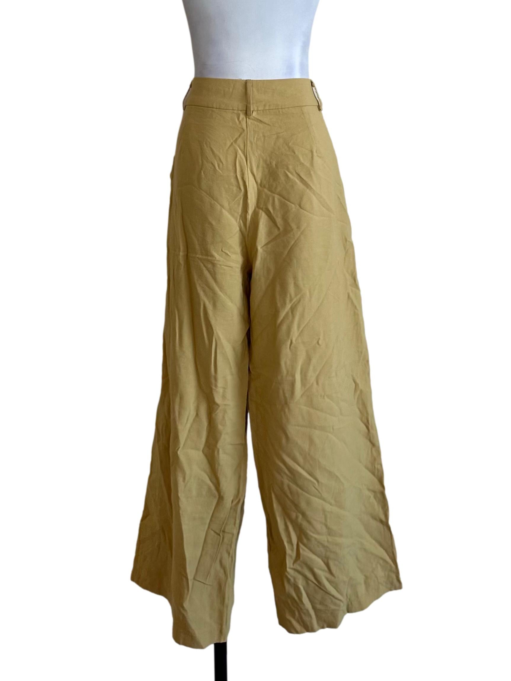Mustard Yellow High Waist Pants YHF